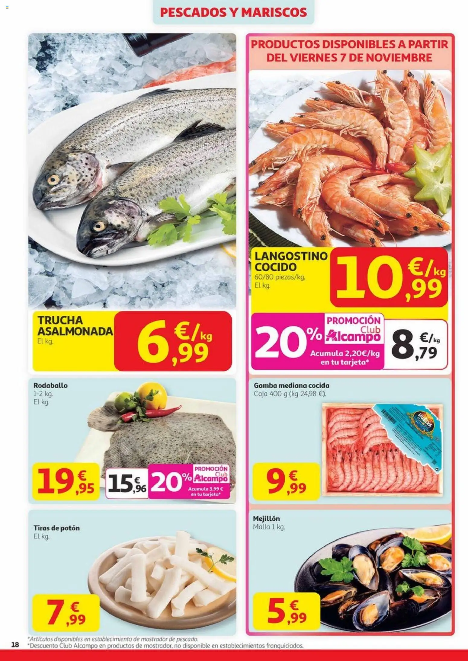 Alcampo - Black Friday │ válido desde el 06.11.2025 | Página: 18 | Productos: Caja, Langostino, Gamba