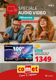 Anteprima del volantino Comet Hisense catalogo valido a partire dal 14.11.2025