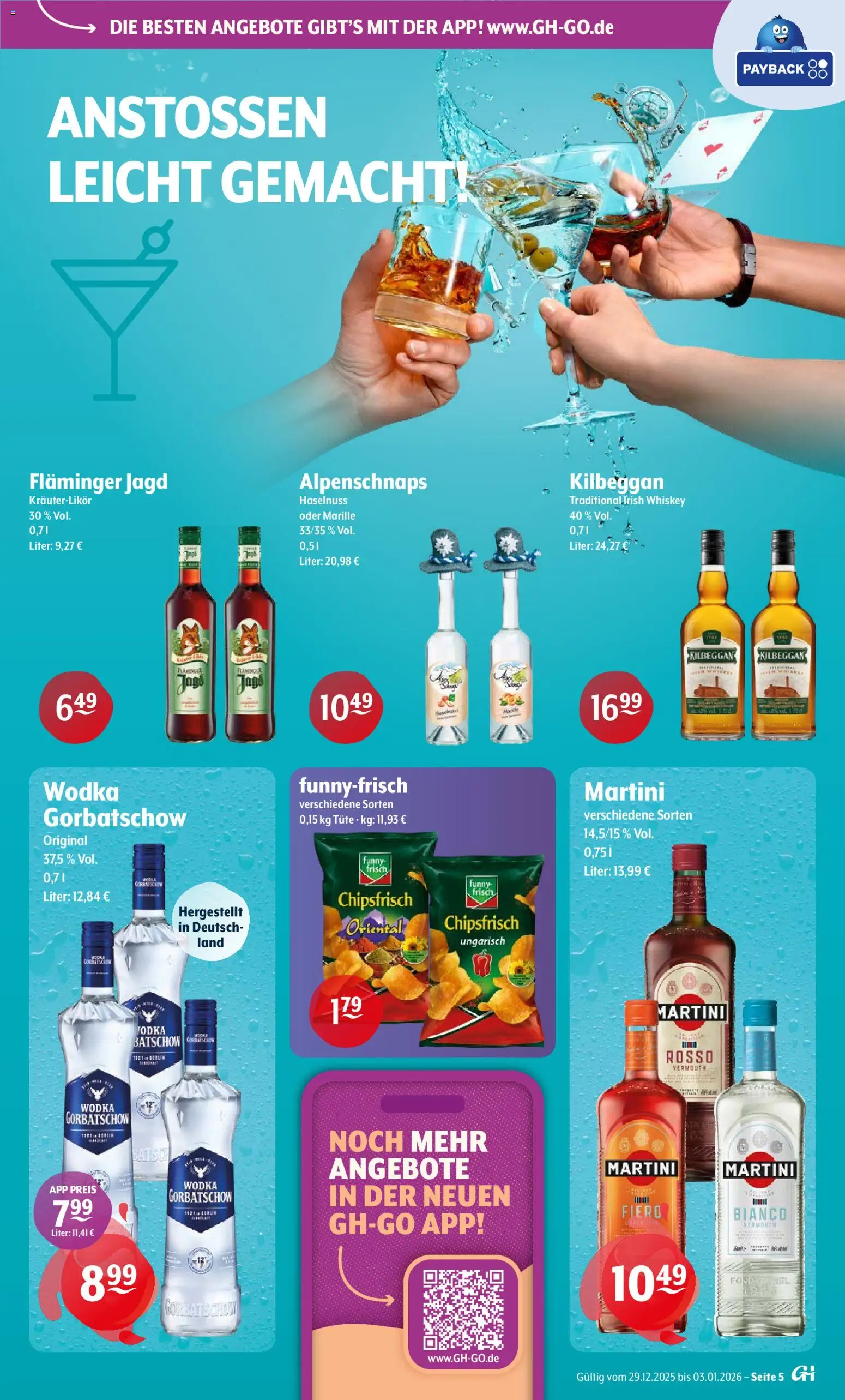 Getränke Hoffmann Prospekt 	 – gültig ab 29.12.2025 | Seite: 5 | Produkte: Martini, Wodka gorbatschow, Wodka, Whiskey