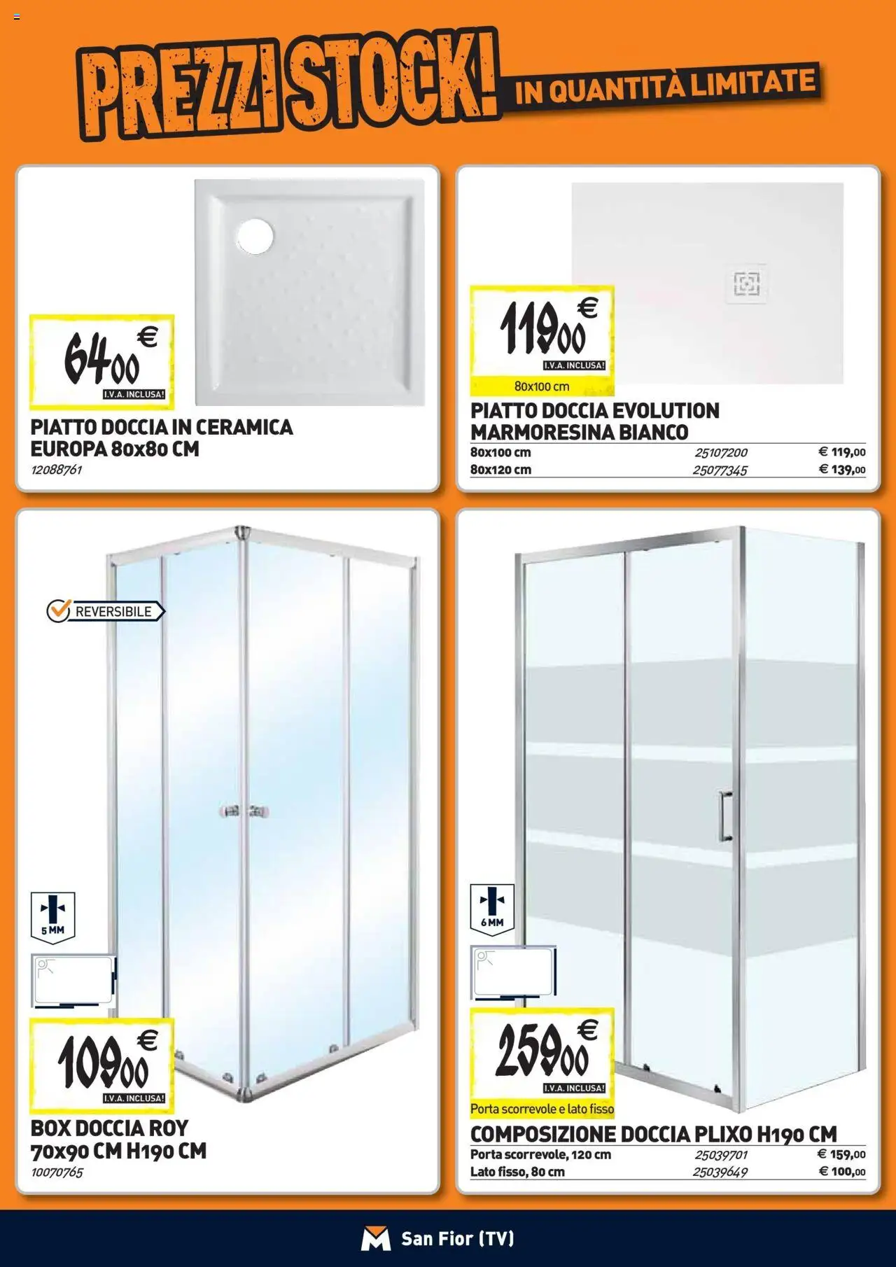 Volantino TECNOMAT del 24.09.2025 | Pagina: 2 | Prodotti: Box doccia, TV, Piatto, Doccia