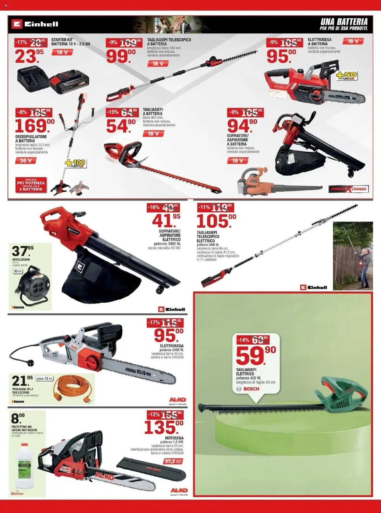 Volantino Brico OK del 04.03.2026 | Pagina: 3 | Prodotti: Lubrificante, Tagliasiepi, Decespugliatore, Batteria