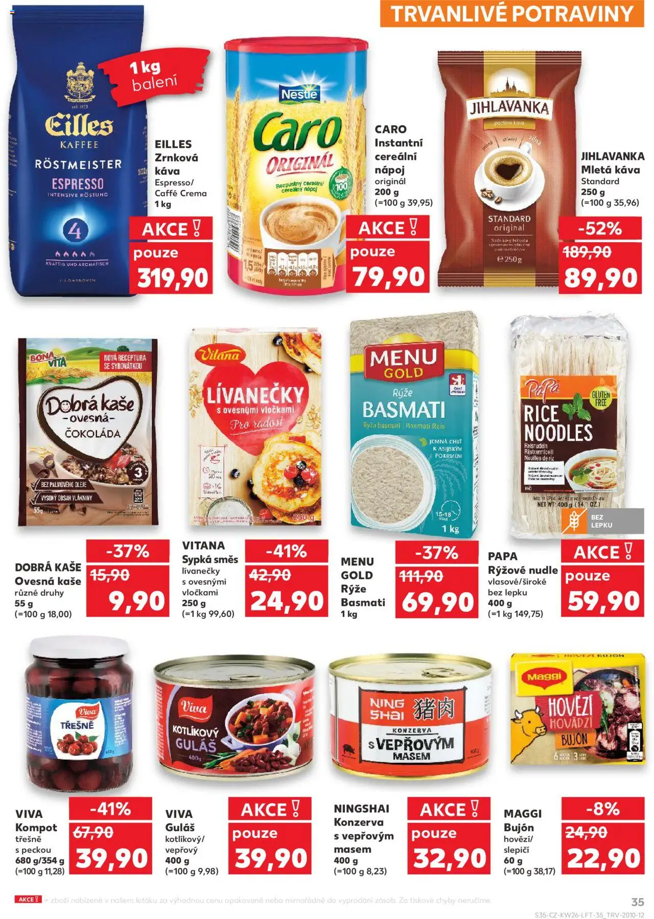 Kaufland leták od 25.06.2025 | Strana: 35 | Produkty: Oleje, Čokoláda, Rýže, Caro