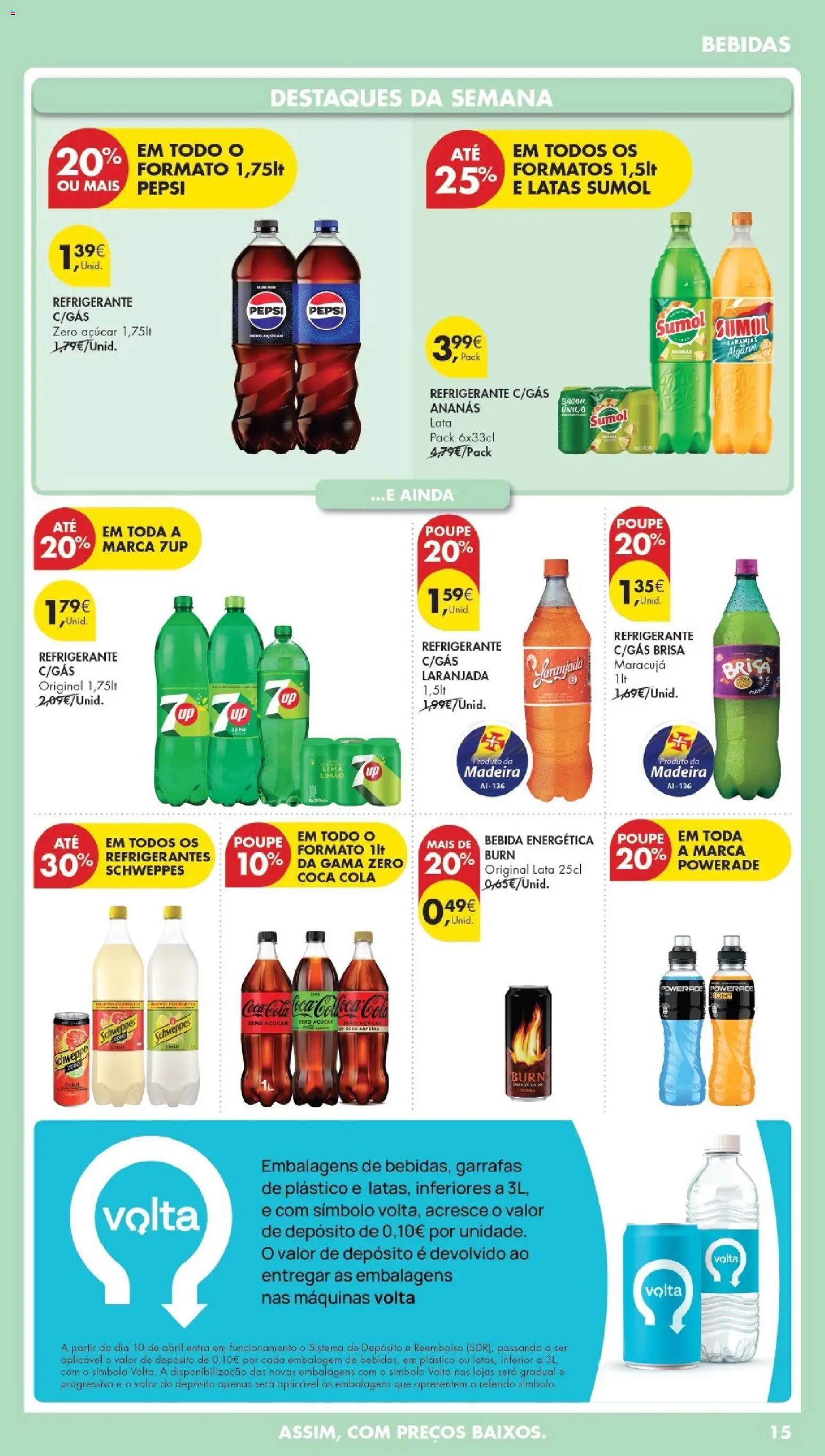 Pingo Doce Poupe Esta Semana Madeira │ válido de 14.04.2026 | Página: 15 | Produtos: Laranjas, Coca-cola, Bebida, Soda