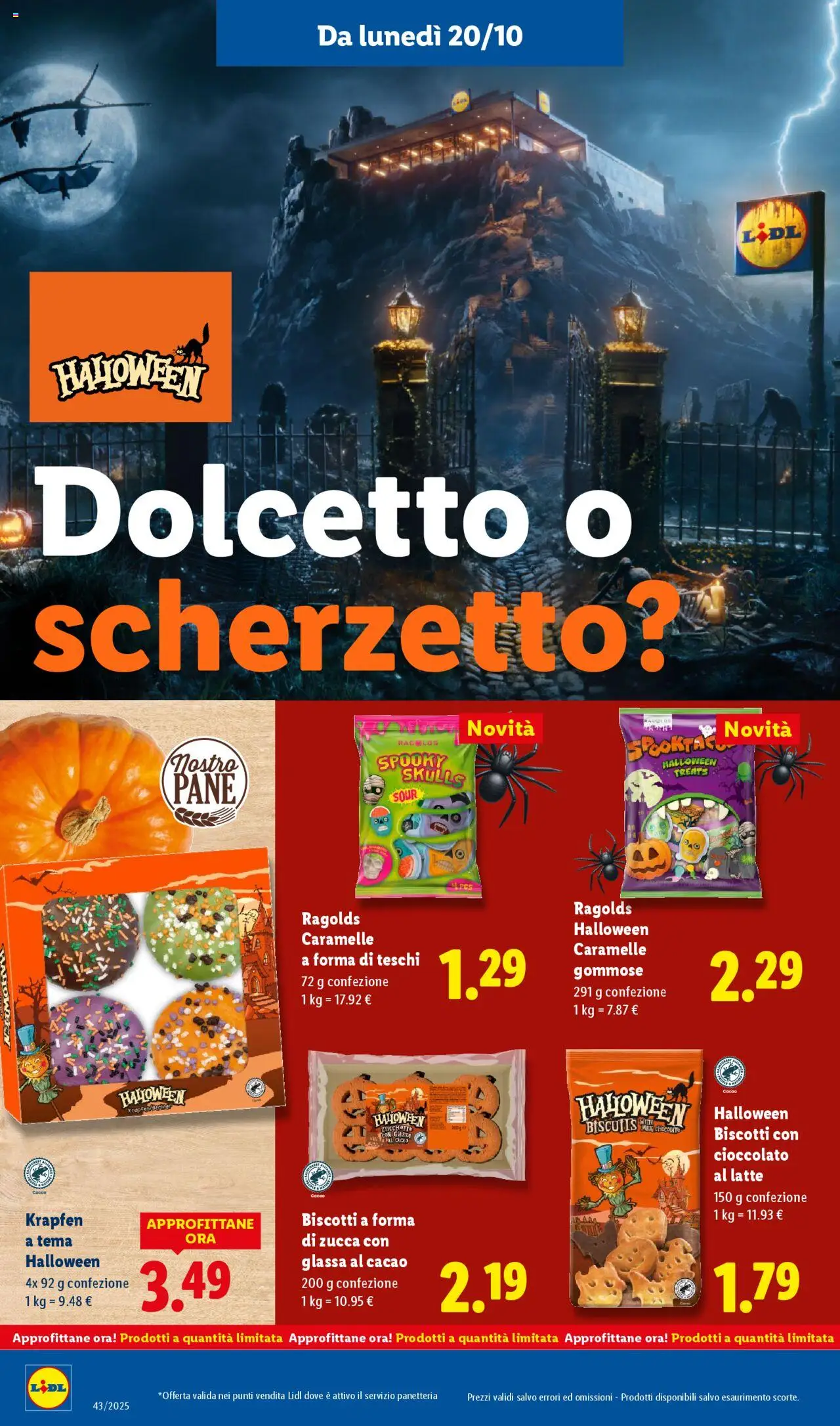 Volantino Lidl del 20.10.2025 | Pagina: 26 | Prodotti: Pane, Latte, Cacao, Glassa