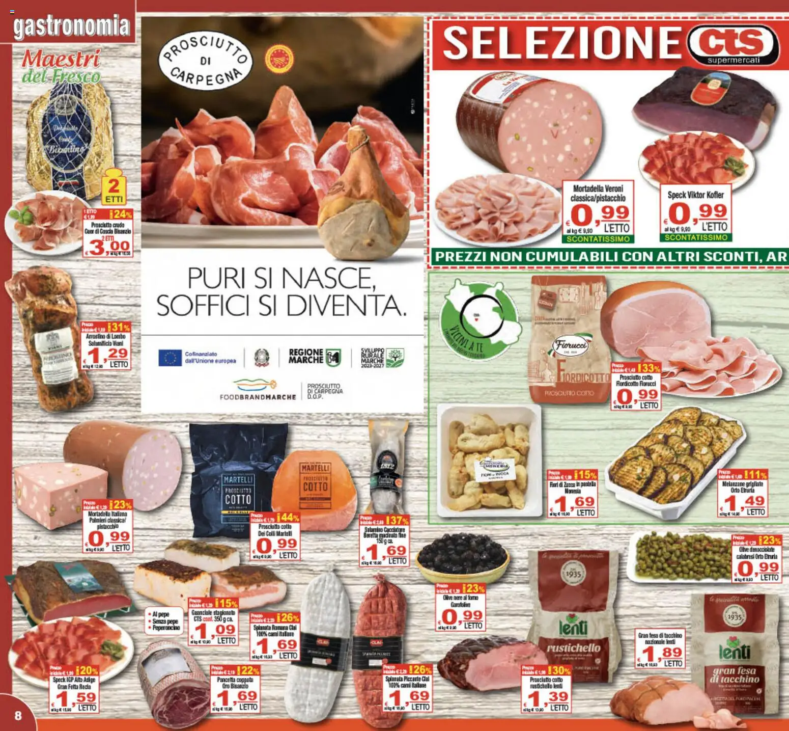 Volantino CTS del 17.04.2026 | Pagina: 8 | Prodotti: Melanzane, Letto, Guanciale, Macinato