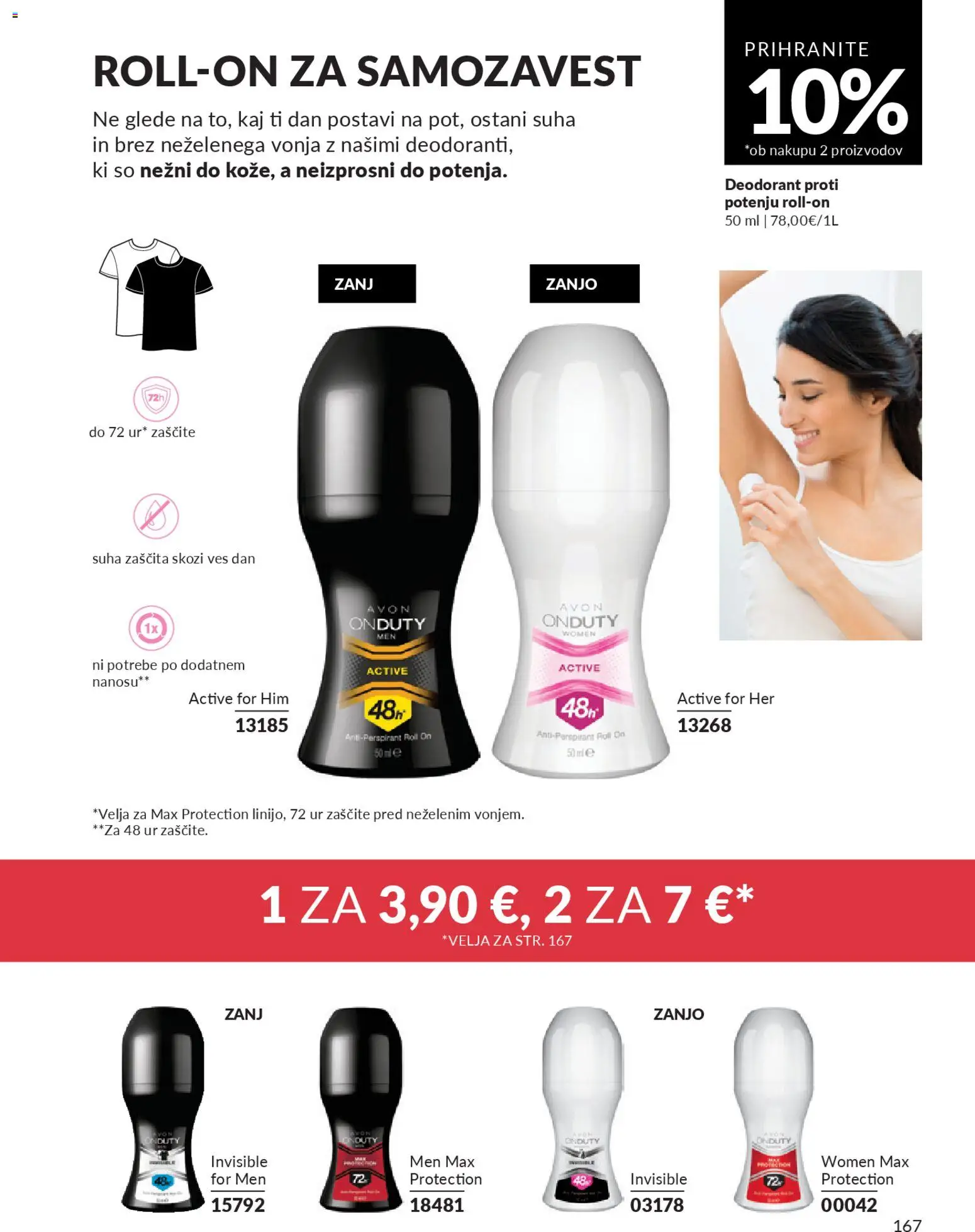 Novi Avon katalog ponudbe – veljaven od 29.12.2025 | Stran: 167 | Izdelki: Deodorant, Antiperspirant