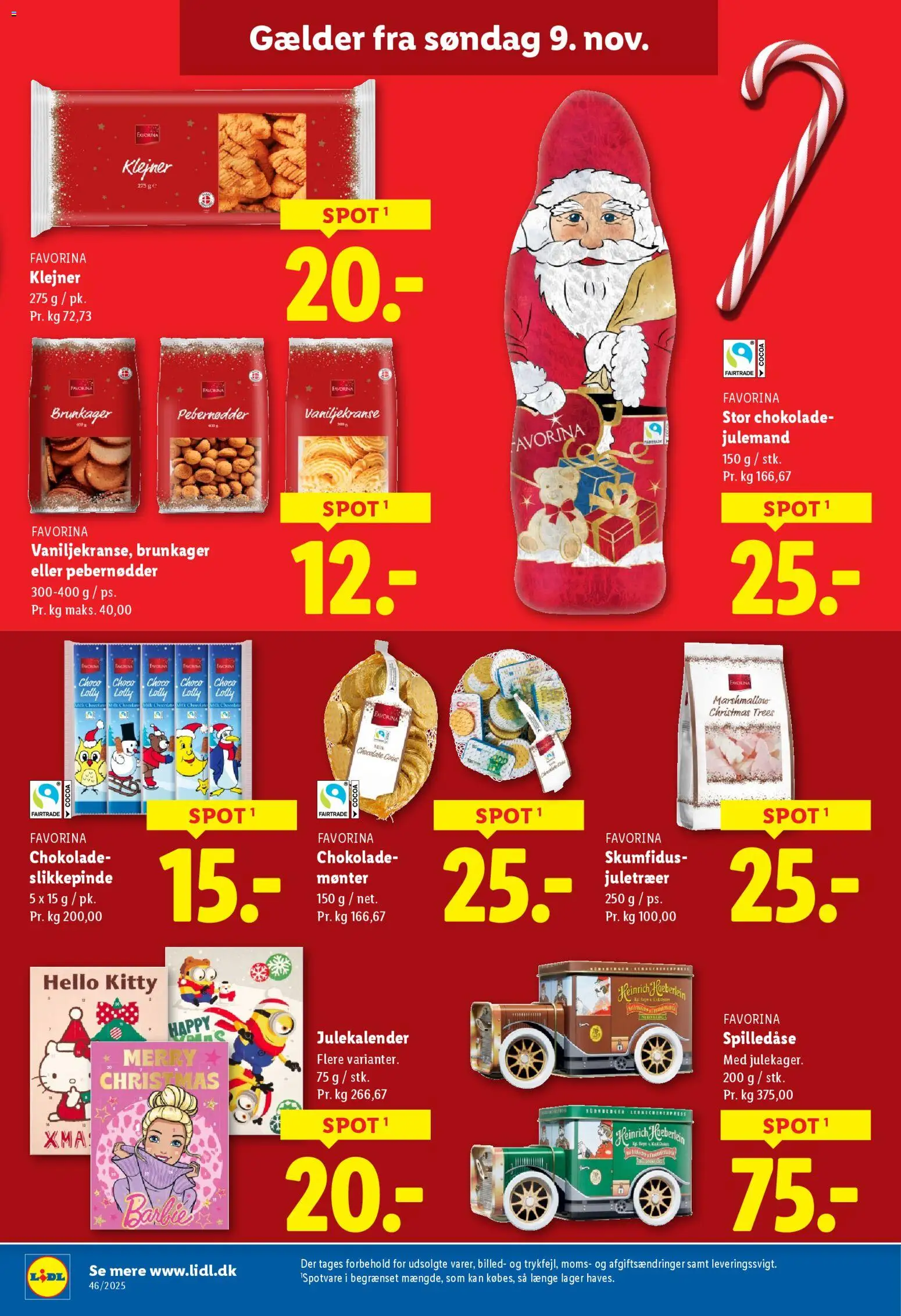 Lidl tilbudsavis – gyldig fra 09.11.2025 | Side: 17 | Produkter: Vaniljekranse, Chokolade, Søm, Pebernødder
