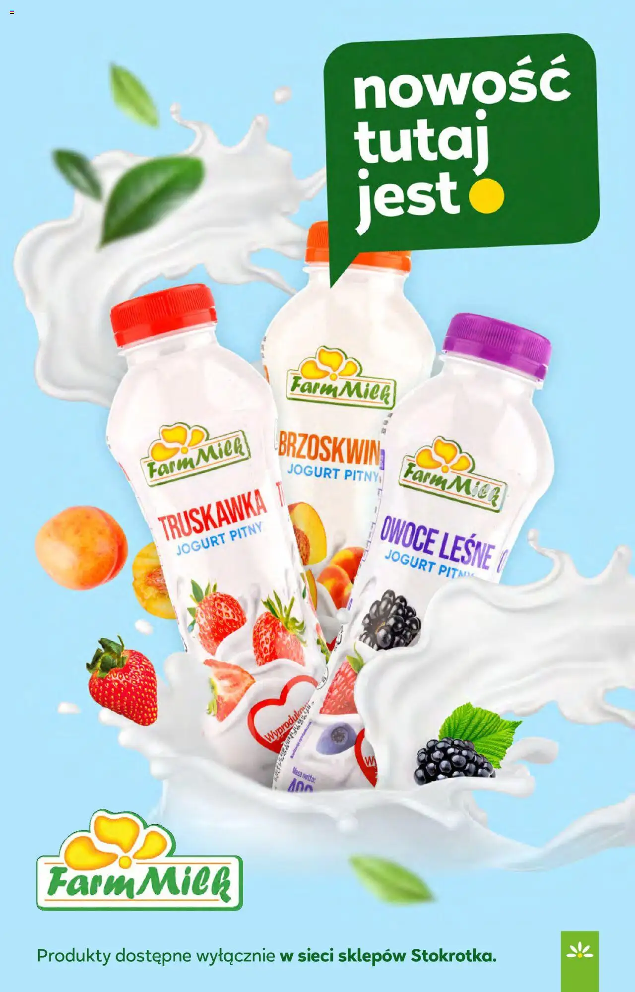 Stokrotka Gazetka - Market od 13.08.2025 | Strona: 15 | Produkty: Jogurt pitny, Jogurt, Owoce