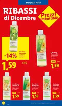 Anteprima del volantino Cien Nature Shampoo Bio, Capelli grassi 250 ml flacone valido a partire dal 01.12.2025 | Pagina: 14