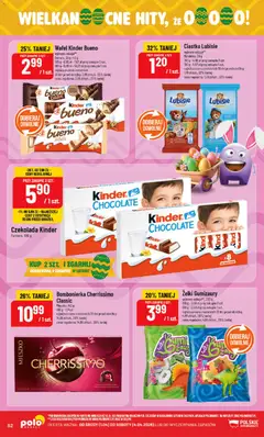 Pogląd oferty "POLOmarket gazetka" - ważna od 01.04.2026 | Strona: 52 | Produkty: Bombonierka, Kinder Bueno, Żelki, Czekolada