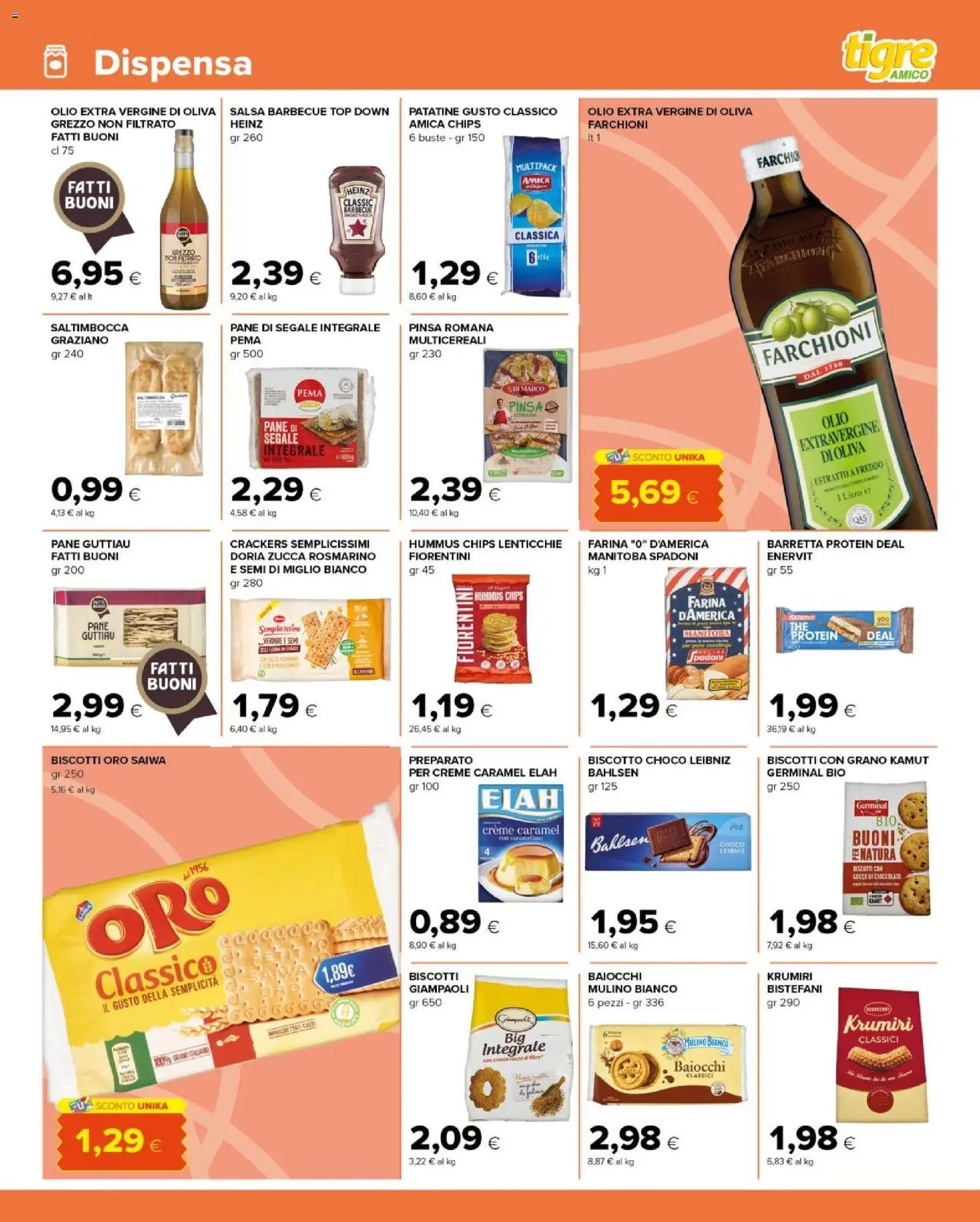 Volantino Tigre del 07.04.2026 | Pagina: 9 | Prodotti: Pane, Lenticchie, Zucca, Olio extra vergine