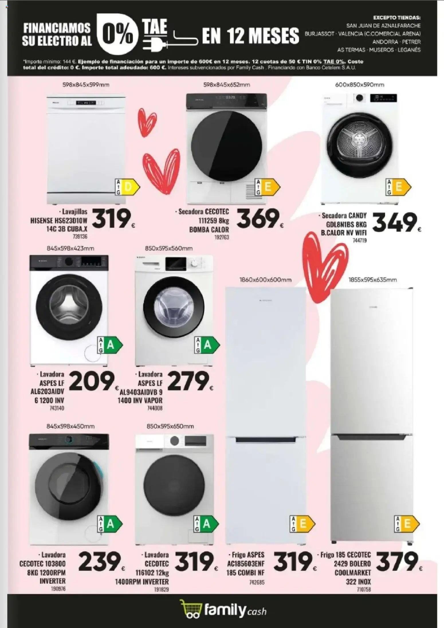 Family Cash folleto │ válido desde el 09.02.2026 | Página: 19 | Productos: Lavadora, Secadora, Combi