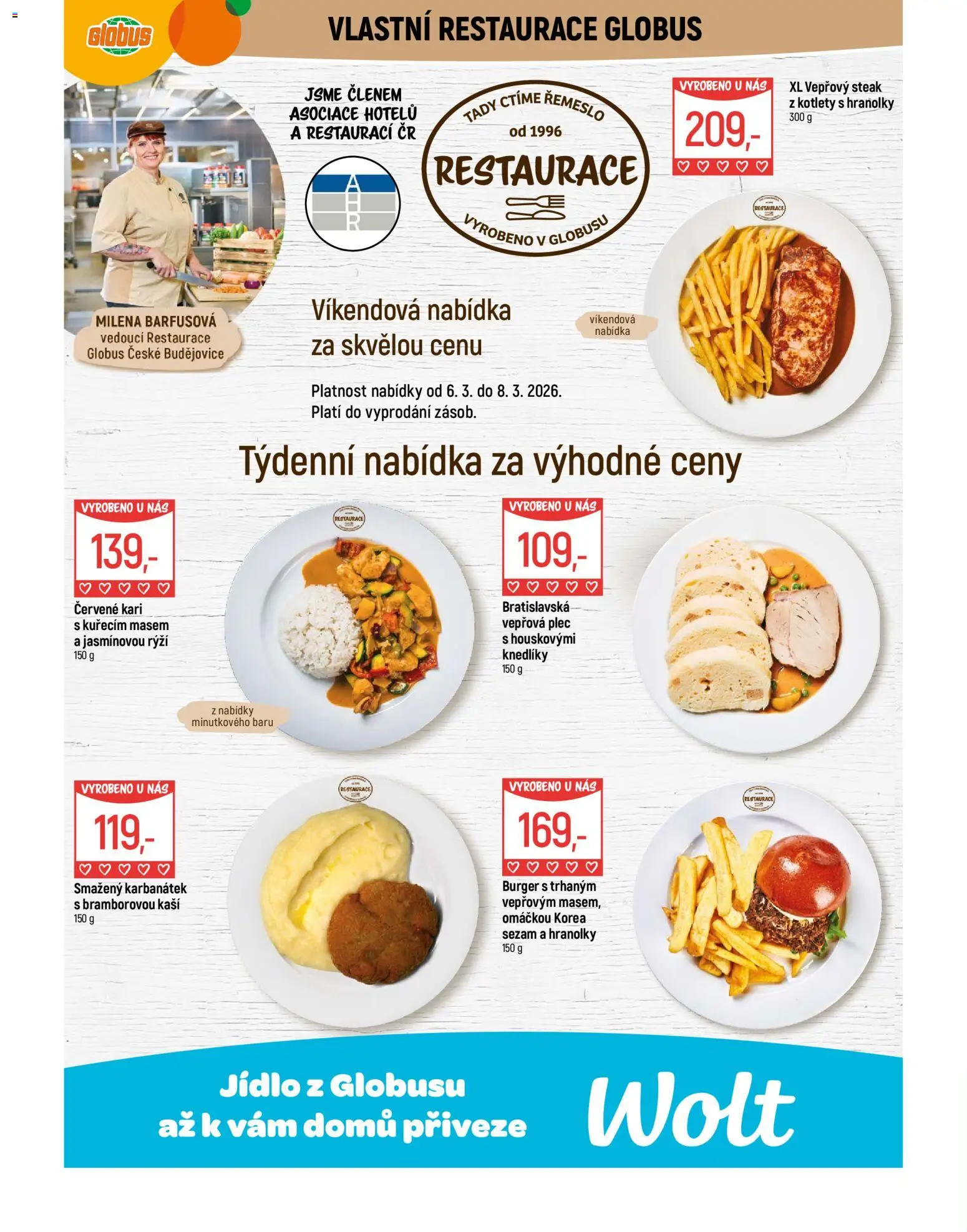 Globus leták - České Budějovice od 04.03.2026 | Strana: 7 | Produkty: Globus, Hranolky, Rýži, Vepřová plec