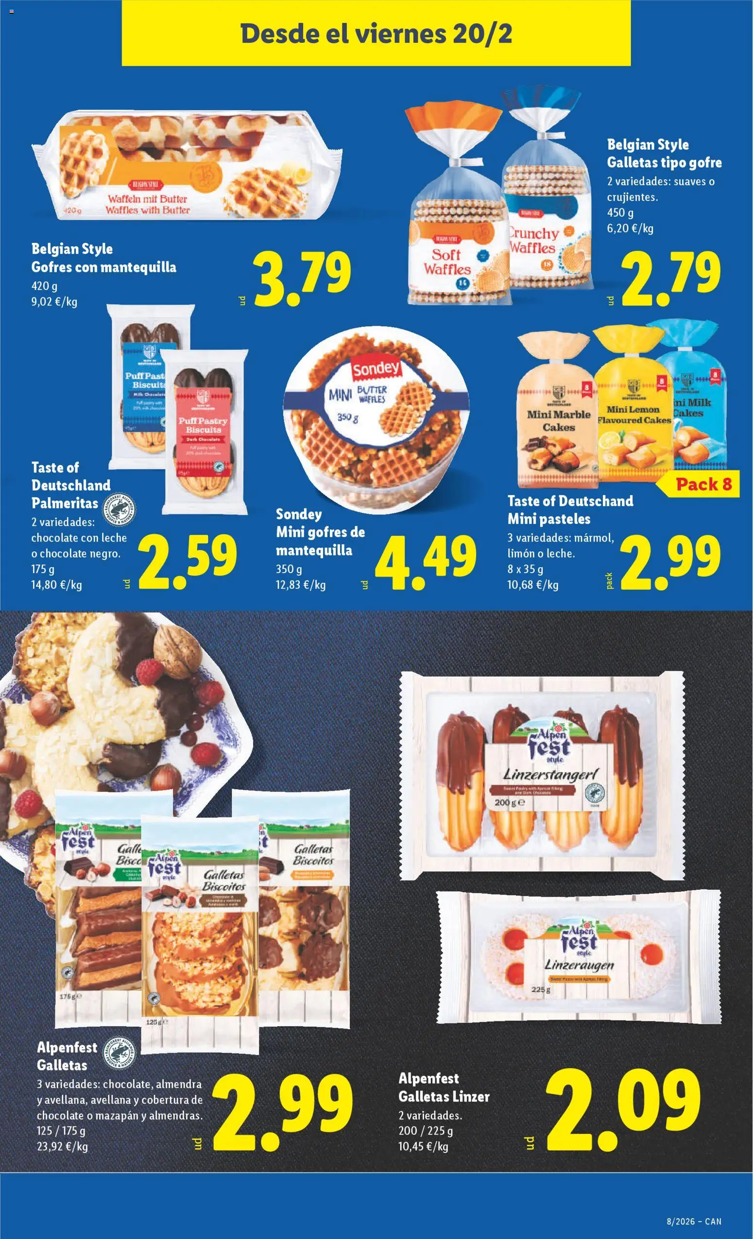 Lidl - Canarias  │ válido desde el 16.02.2026 | Página: 51 | Productos: Chocolate, Galletas, Chocolate con leche, Συσκευή ροής