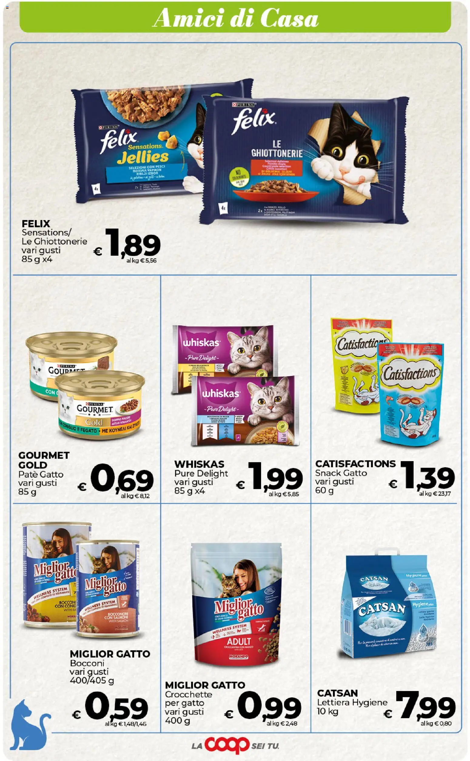 Volantino COOP del 17.01.2026 | Pagina: 43 | Prodotti: Paté, Salmone, Crocchette