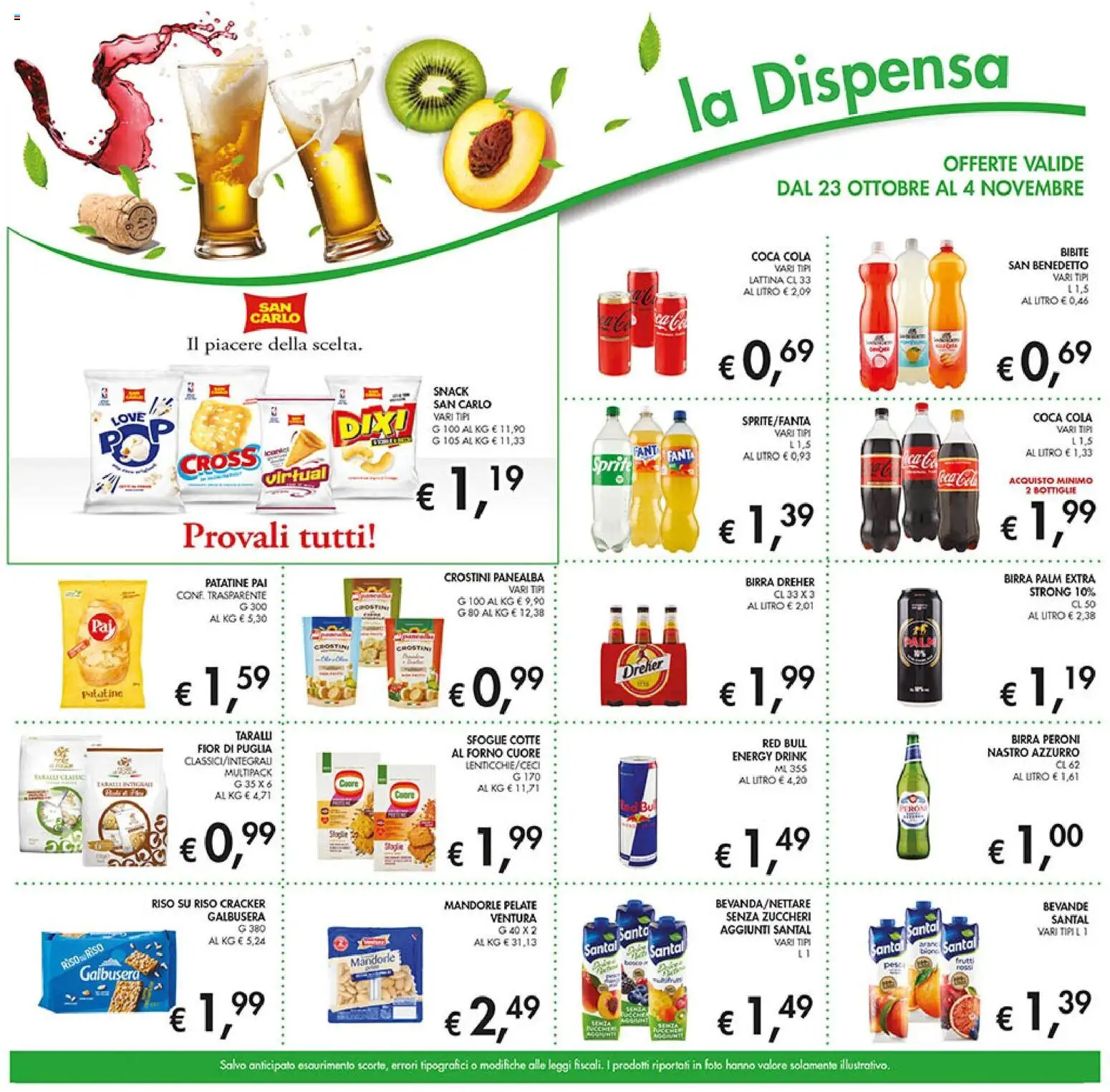 Volantino Coal del 23.10.2025 | Pagina: 13 | Prodotti: Birra, Patatine, Mandorle, Red Bull