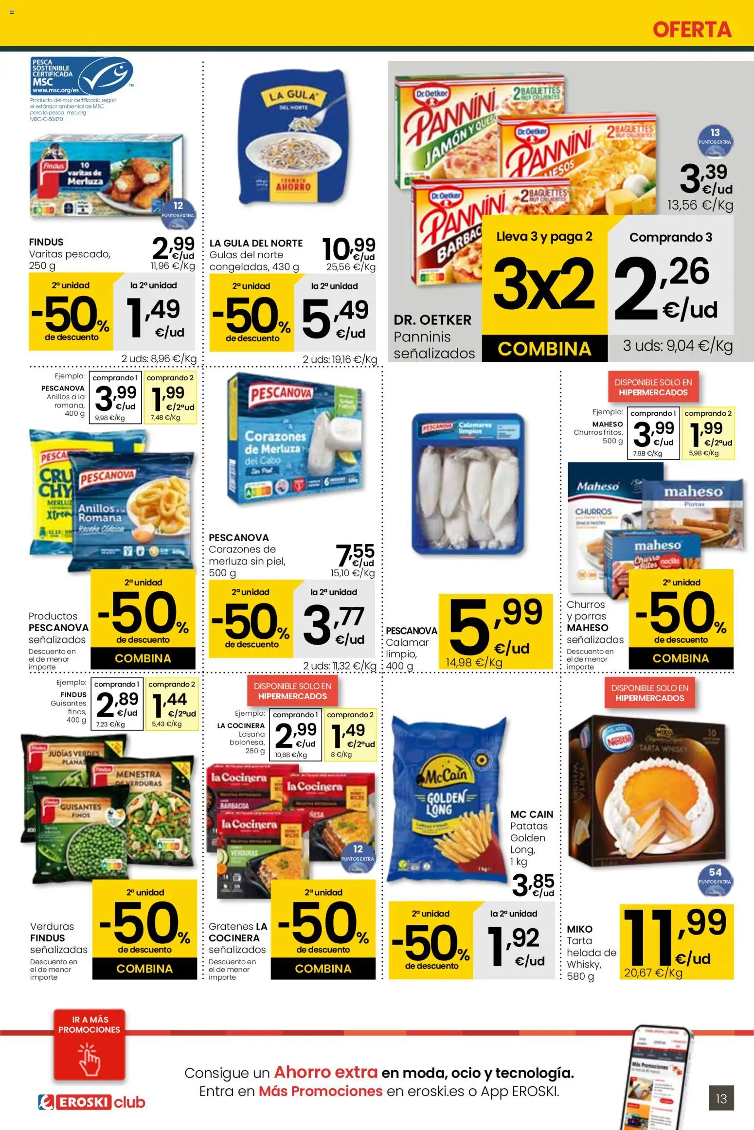 Eroski - Más de 2000 productos siempre a buen precio │ válido desde el 15.01.2026 | Página: 13 | Productos: Anillos, Queso, Jamón, Barbacoa