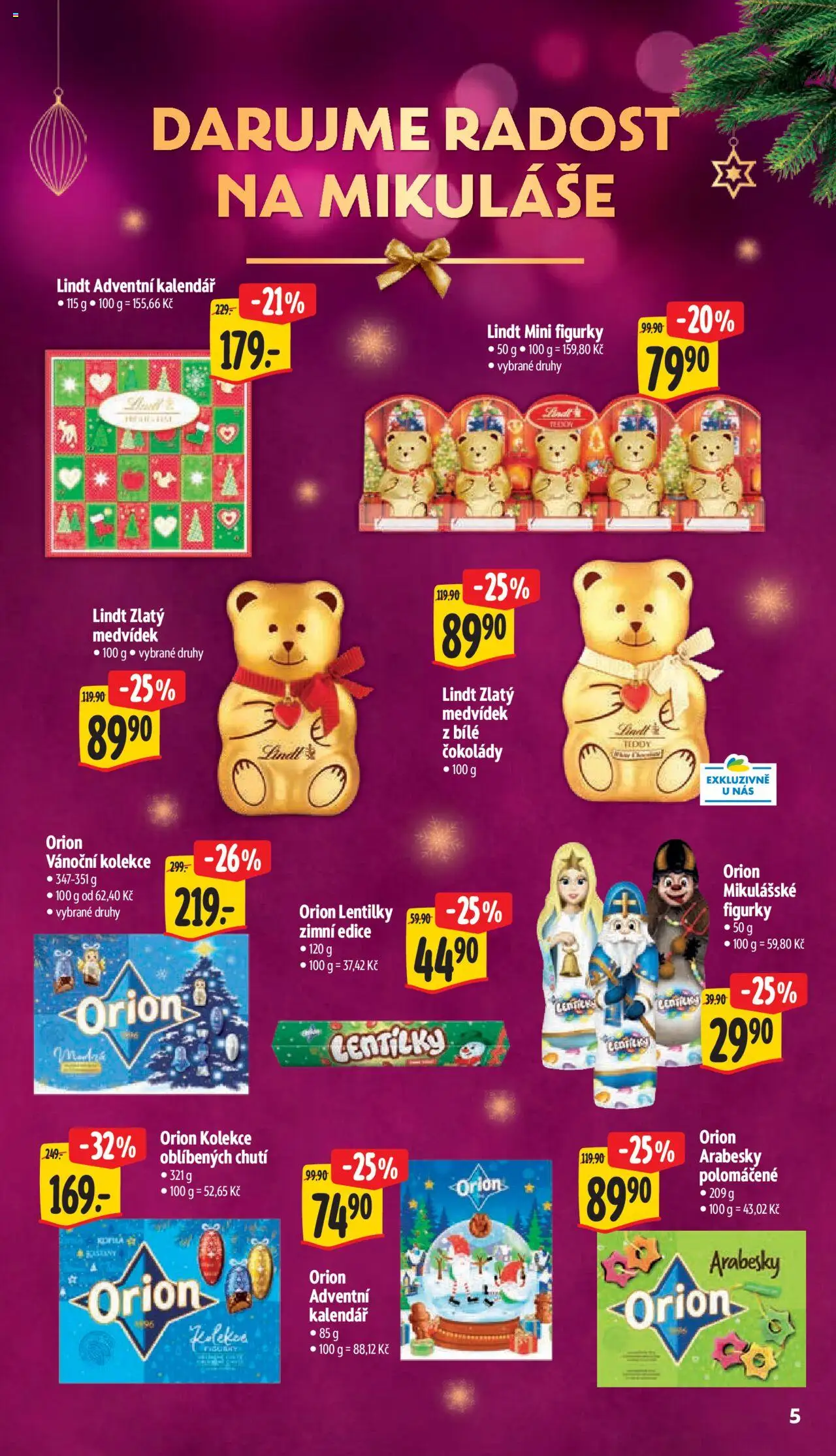 Albert leták - Supermarket od 22.10.2025 | Strana: 11 | Produkty: Adventní kalendář, Kalendář, Figurky, Lentilky