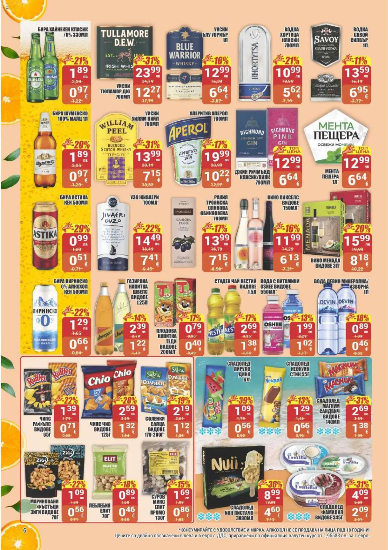  | Страница: 6 | Продукти: Чай, Джин, Сладолед, Напитка