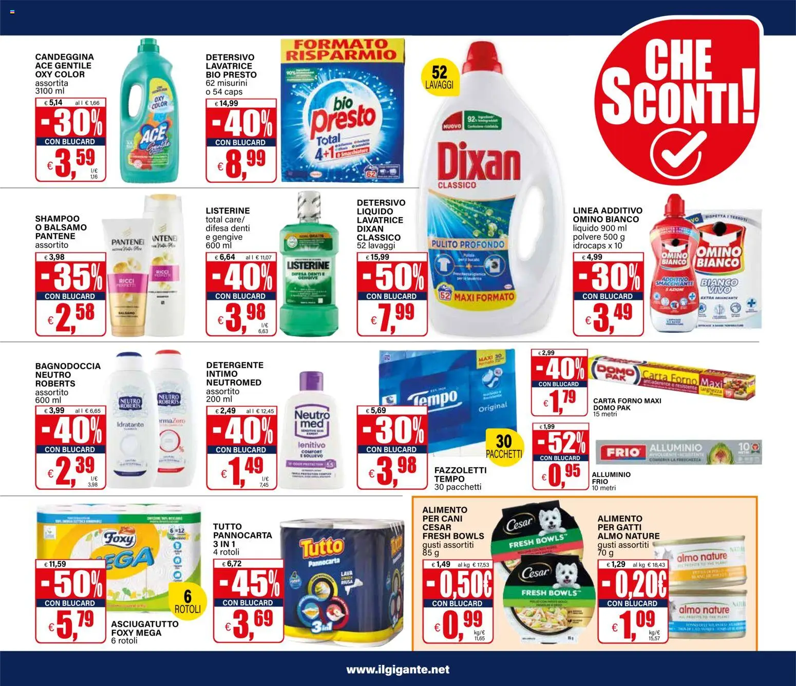 Volantino Il Gigante del 27.10.2025 | Pagina: 19 | Prodotti: Balsamo, Smacchiatore, Detergente, Forno