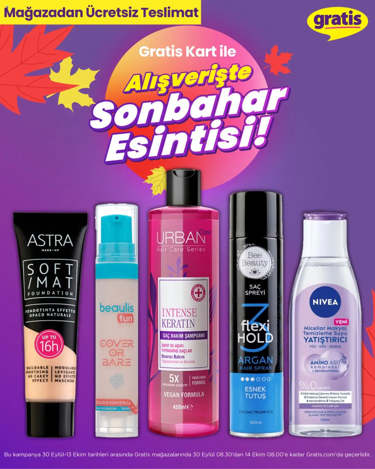 Gratis Sonbahar Esintisi - 30.09.2025 tarihinden itibaren geçerlidir | Sayfa: 1 | Ürünler: Makyaj