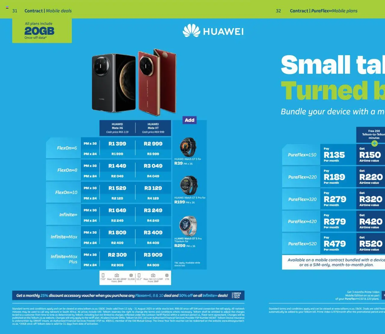 Telkom Deals │ valid from 12.07.2025 | Page: 30 | Products: Dress, Data, Sim, Watch