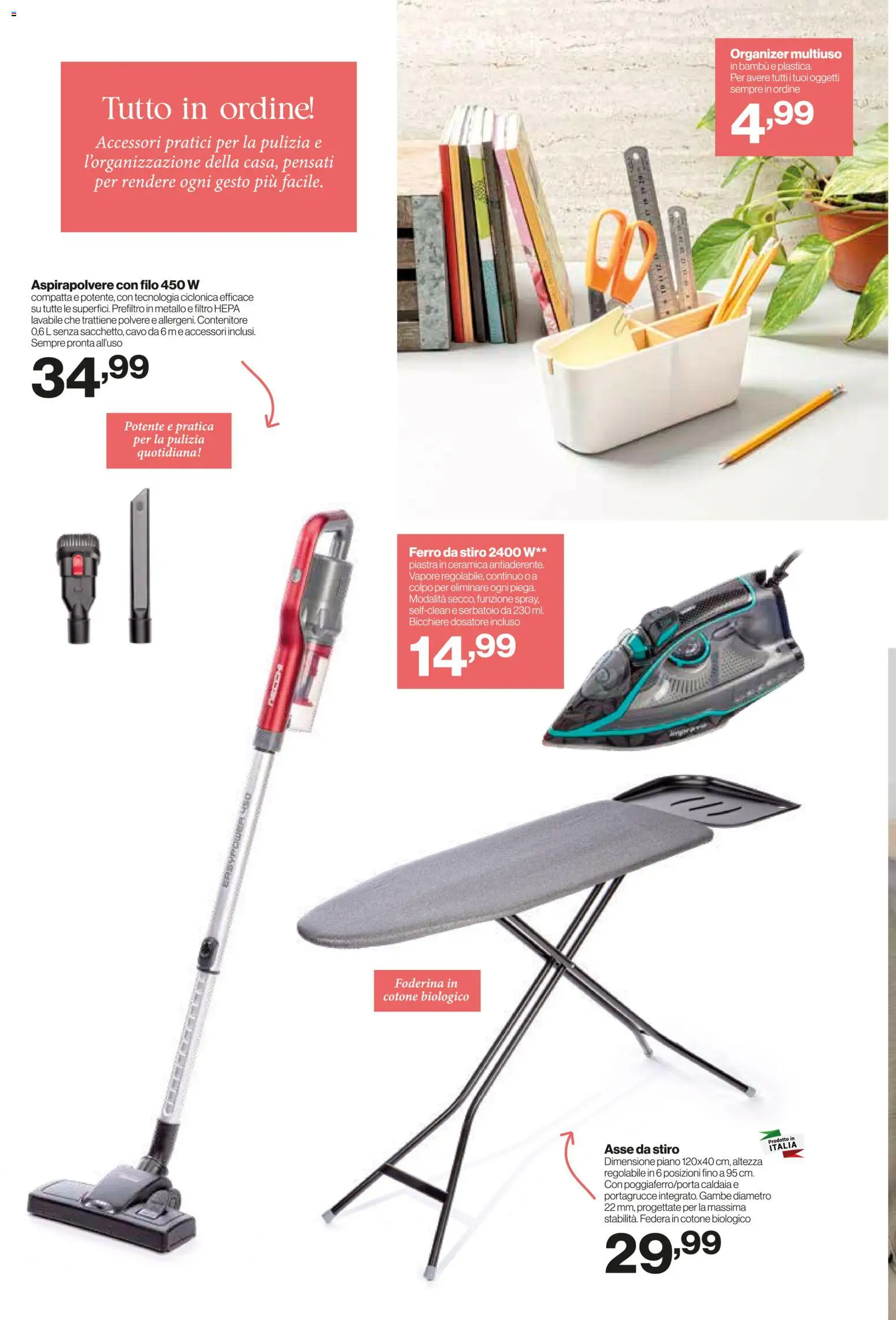 Volantino IN's del 14.01.2026 | Pagina: 20 | Prodotti: Caldaia, Contenitore, Aspirapolvere, Ferro da stiro