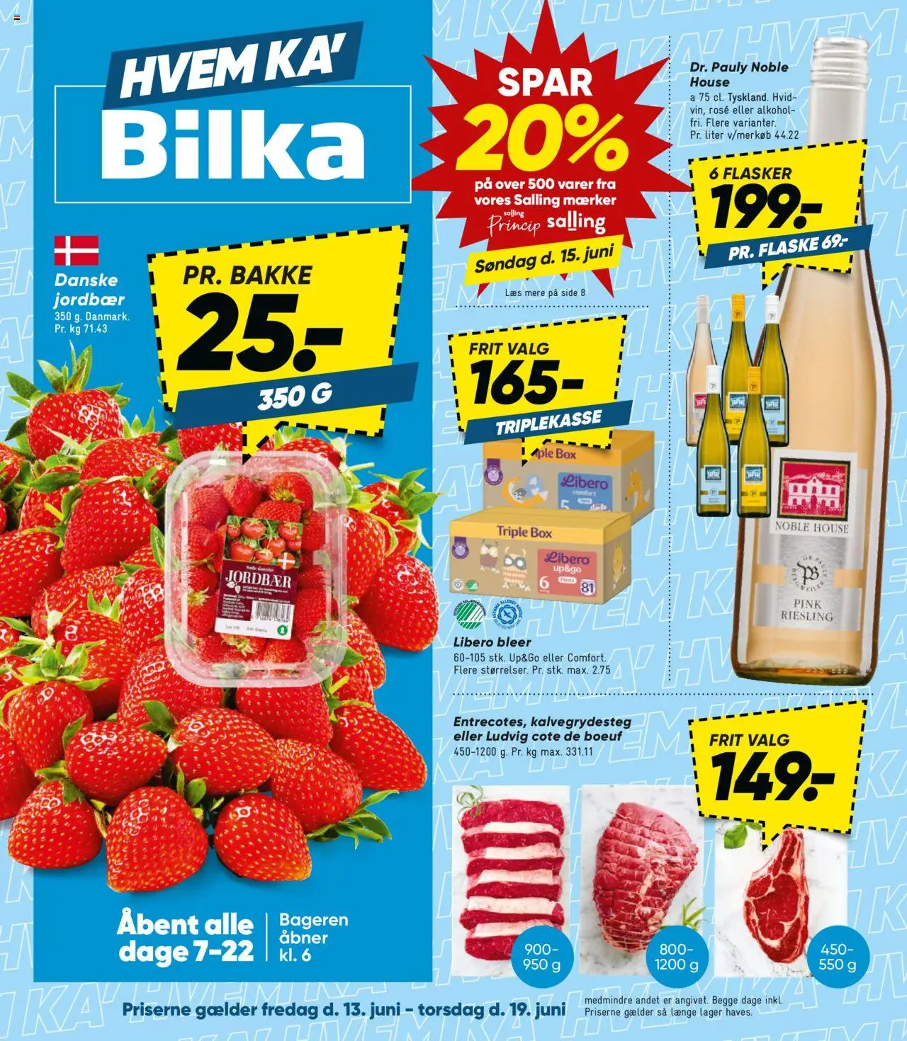 Bilka Tilbudsavis gyldig fra 13.06.2025 | Side: 1 | Produkter: Jordbær