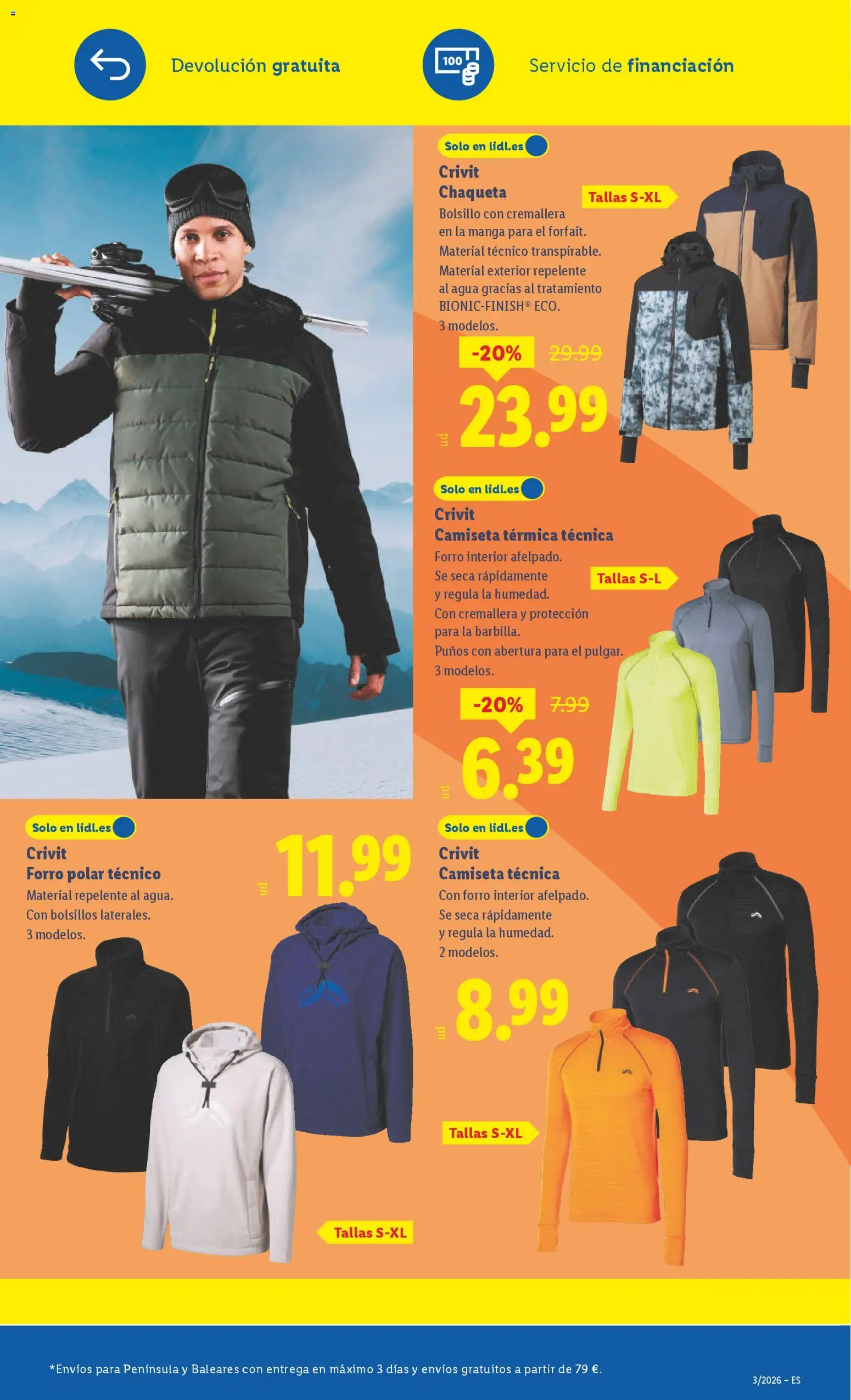 Lidl folleto de bazar │ válido desde el 12.01.2026 | Página: 3 | Productos: Chaqueta