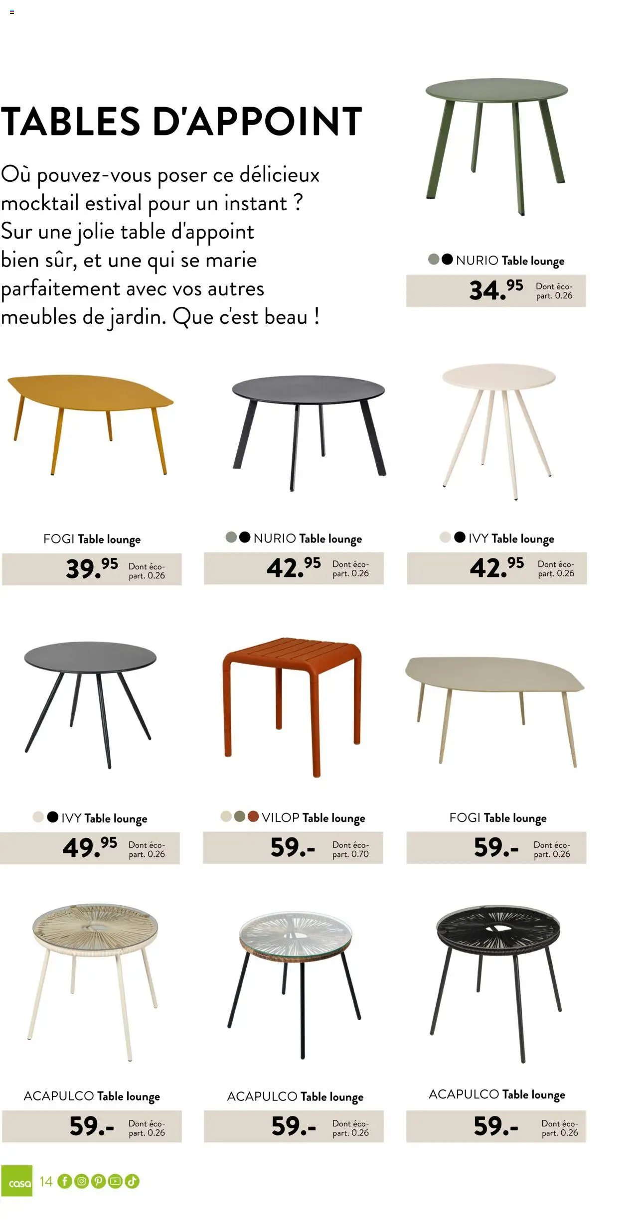  | Page: 14 | Produits: Table