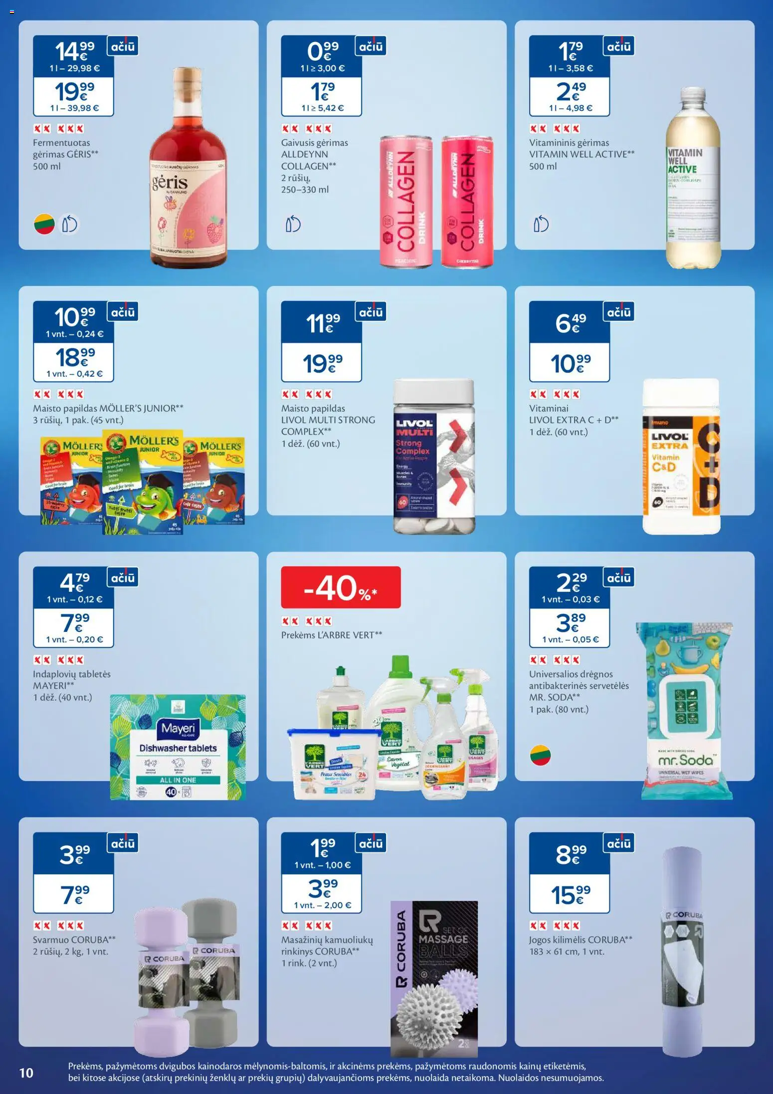 MAXIMA akcijos nuo 13.01.2026 | Puslapis: 10 | Prekių: Gaivusis gėrimas, Kilimėlis