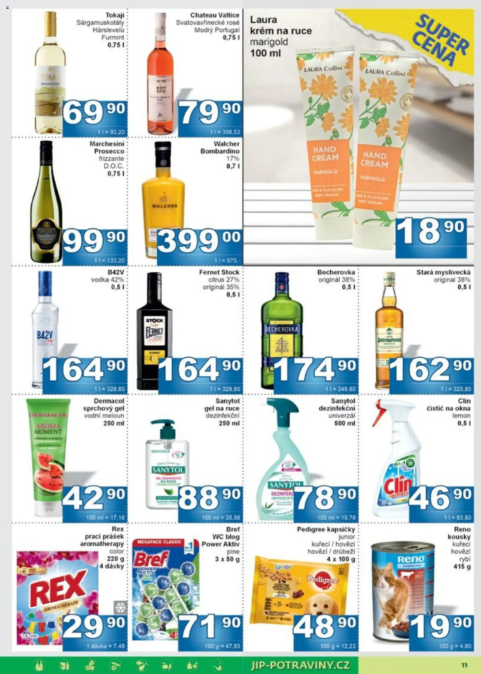 Jip leták od 25.02.2026 | Strana: 11 | Produkty: Vegan, Frizzante, Becherovka, Tokaji