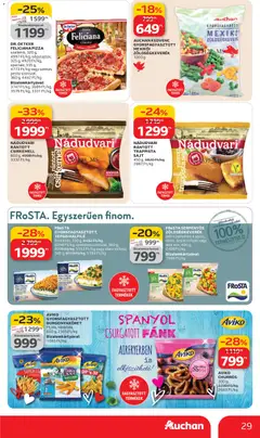 Auchan akciós újság - amely érvényes a következő dátumtól: 05.03.2026 | Oldal: 29 | Termékek: Pesto, Fánk, Sajt, Csirkemell