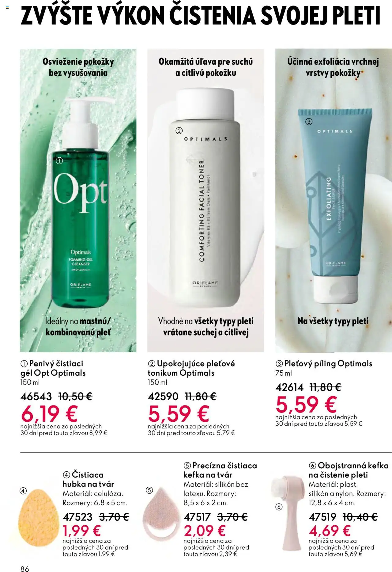 Nové Oriflame akcie – leták je platný od 01.10.2025 | Strana: 86 | Produkty: Hubka, Toner