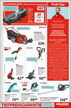 Hellweg Prospekt ab 09.03.2026 gültig | Seite: 11 | Produkte: Bosch, Adapter, Rasenmäher, Ladegerät
