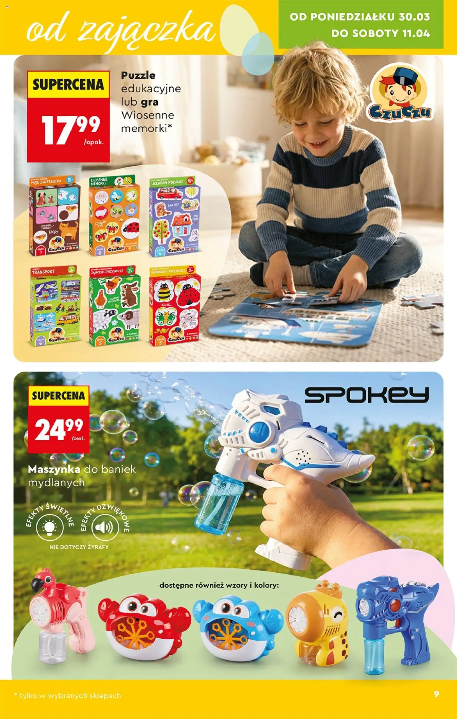 Biedronka Polsko leták - Hity i inspiracje od 28.03.2026 | Strana: 9 | Produkty: Puzzle