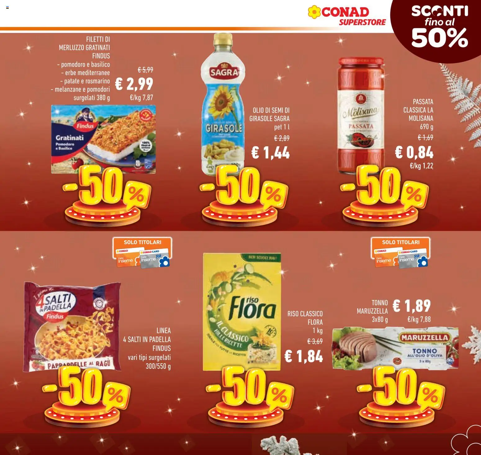 Volantino Conad del 03.12.2025 | Pagina: 5 | Prodotti: Pomodoro, Pasta, Tonno, Padella