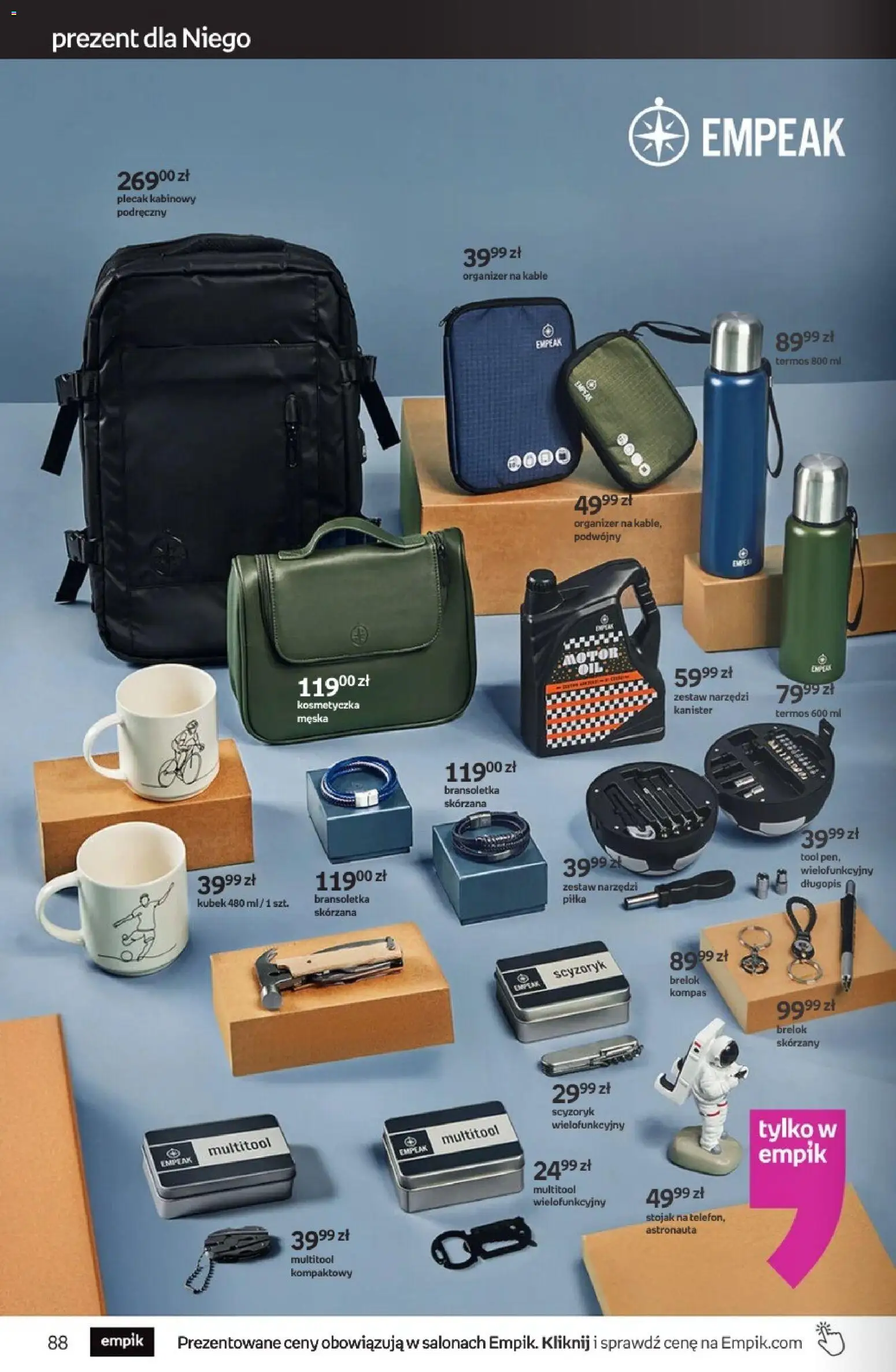 Empik promocje od 25.02.2026 | Strona: 88 | Produkty: Bransoletka, Plecak, Multitool, Zestaw narzędzi
