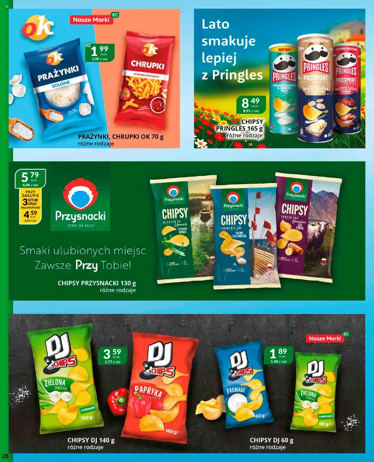 Eurocash Gazetka od 28.07.2025 | Strona: 28 | Produkty: Cream cheese, Ketchup, Chrupki, Papryka