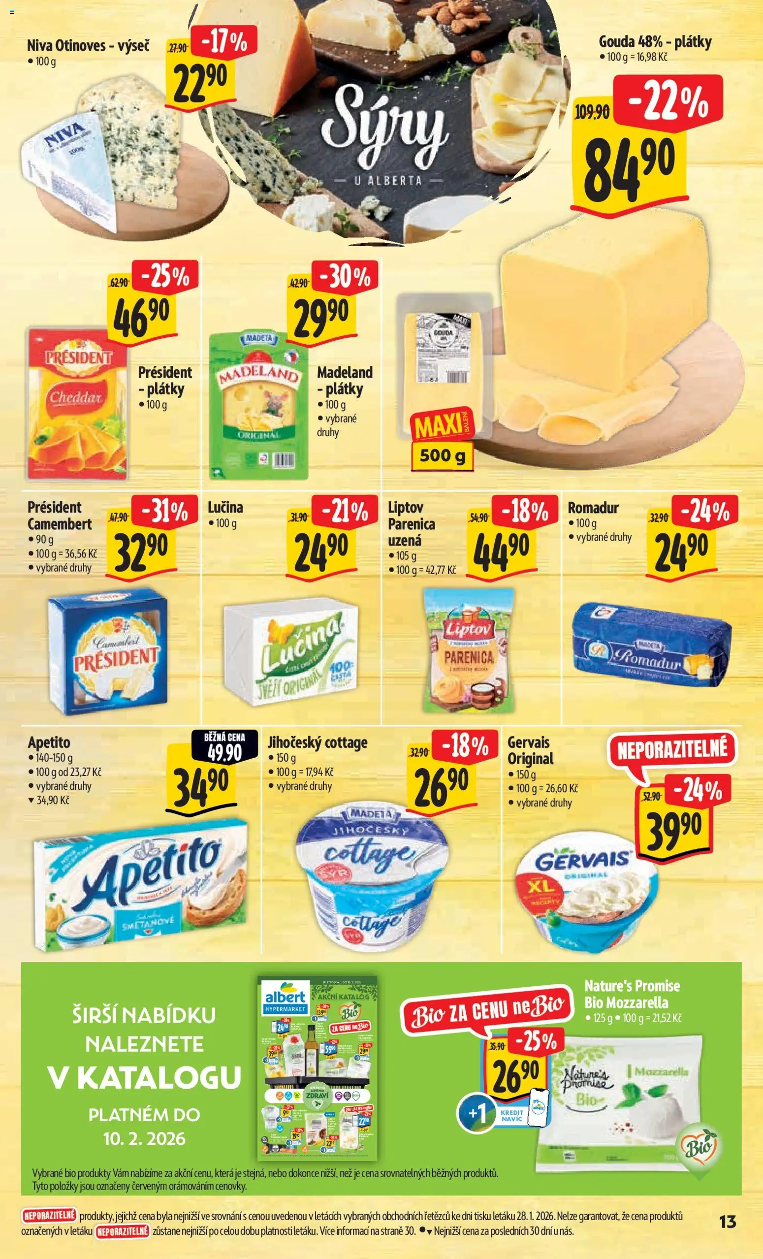 Albert leták - Hypermarket od 04.02.2026 | Strana: 21 | Produkty: Gouda, Sýry, Romadur, Cottage