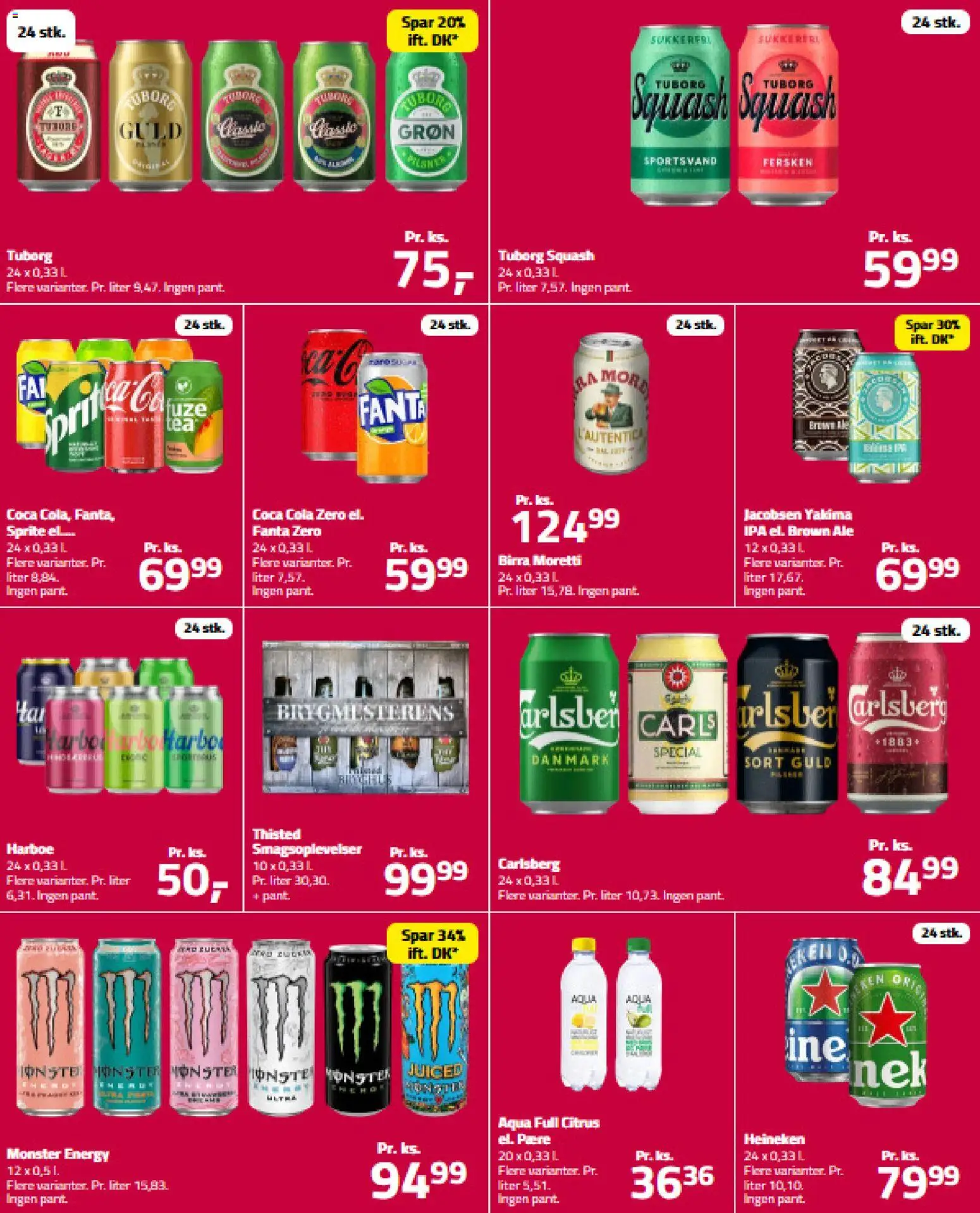 Fleggaard tilbudsavis – gyldig fra 22.10.2025 | Side: 5 | Produkter: Coca Cola, Coca Cola Zero, Cola, Tuborg Squash