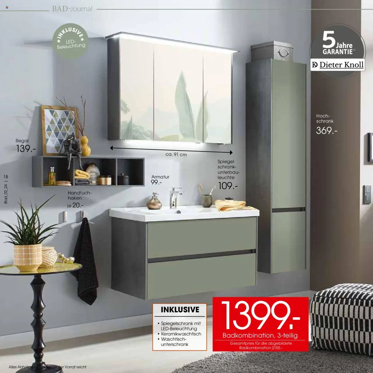 Zurbrüggen - Bad Spezial – gültig ab 11.06.2025 | Seite: 18 | Produkte: Regal, Armatur, Spiegelschrank, Unterschrank