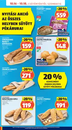 PURPUR® VEKNI, frissen sütött pékáru 400 g/darab - amely érvényes a következő dátumtól: 16.10.2025 | Oldal: 6