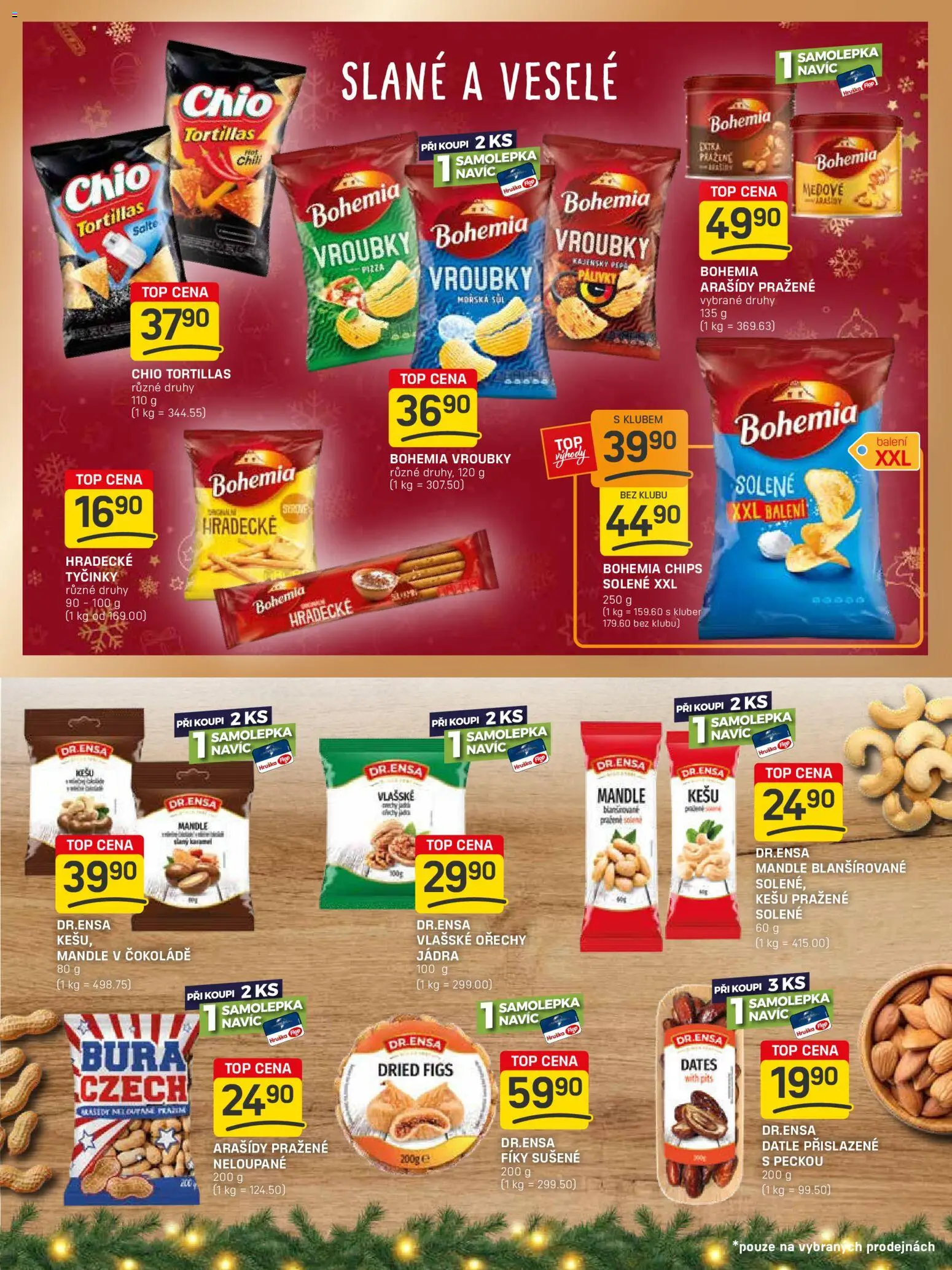 Flop leták - Vánoce od 26.11.2025 | Strana: 9 | Produkty: Tyčinky, Hradecké tyčinky, Mandle, Vlašské ořechy
