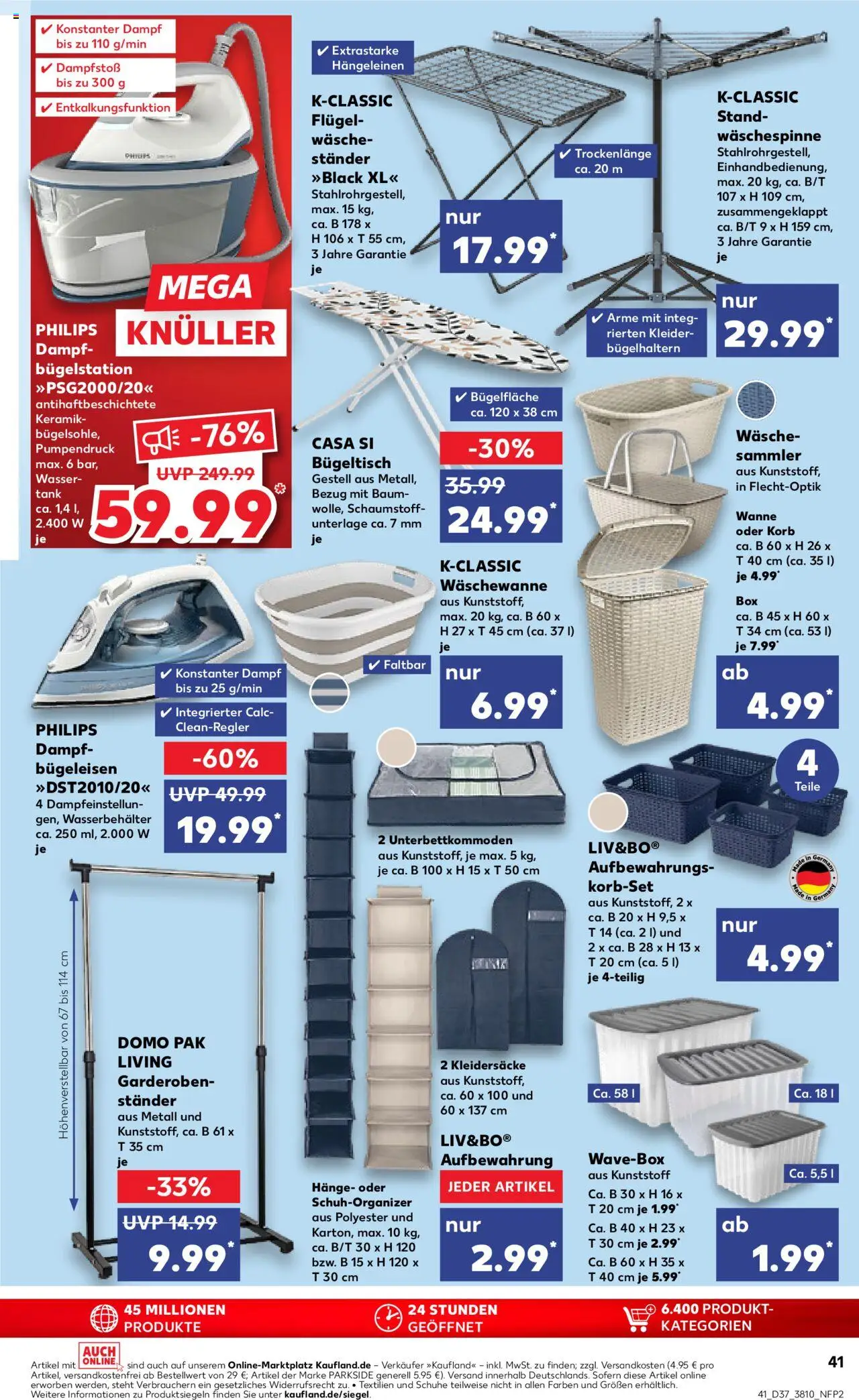 Kaufland prospekt Rostock	 – gültig ab 11.09.2025 | Seite: 41 | Produkte: Philips, Box, Korb, Wasser