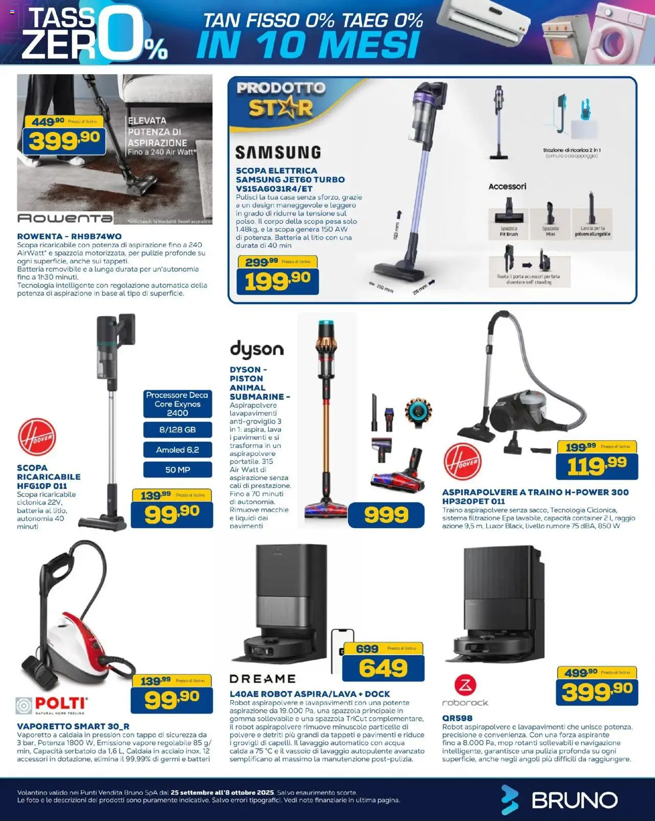 Volantino BRUNO del 25.09.2025 | Pagina: 30 | Prodotti: Robot, Vassoio, Batteria, Samsung
