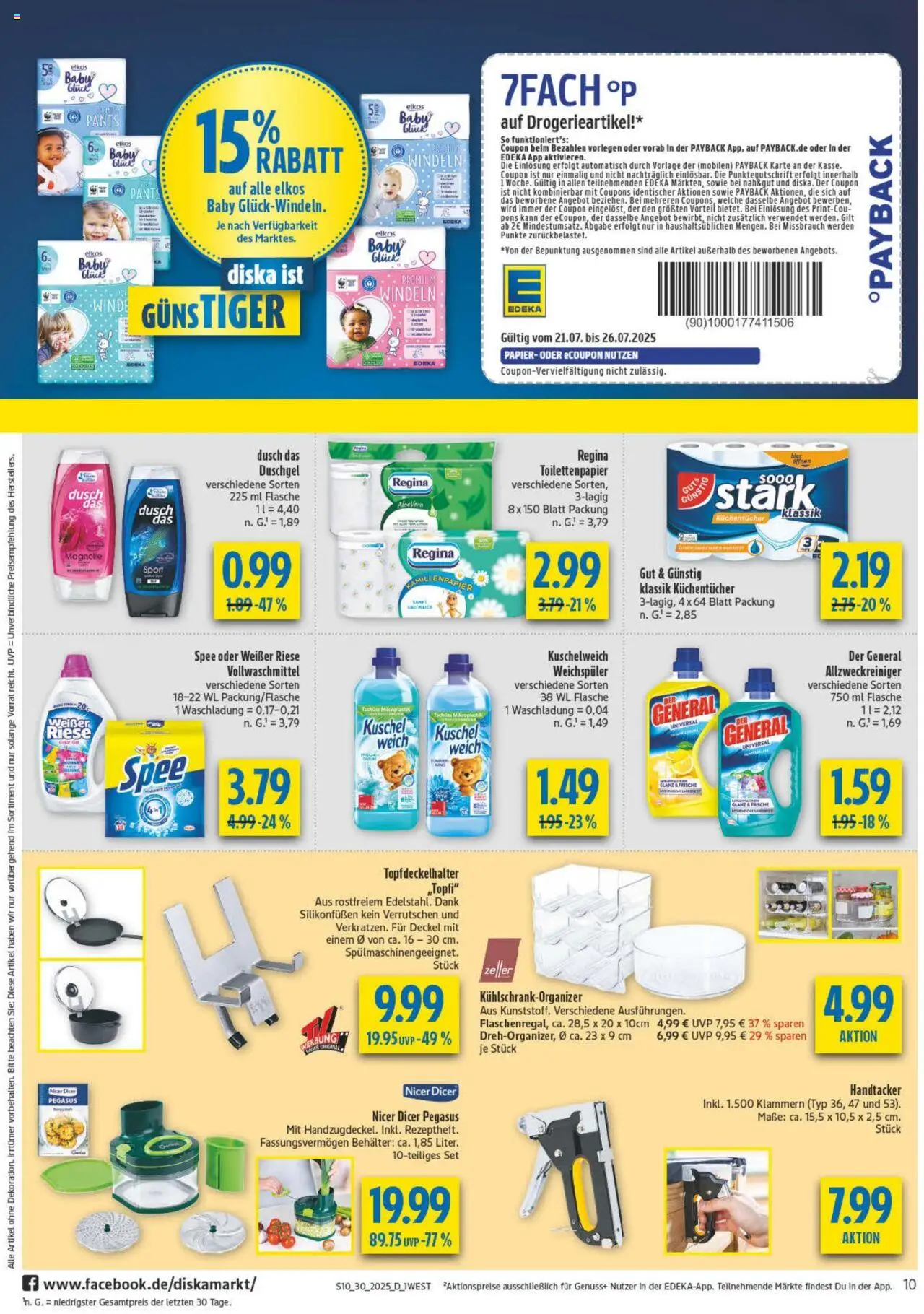 Diska - Bayern - gültig ab dem 21.07.2025 | Seite: 10 | Produkte: Kuschelweich, Duschgel, Spee, Toilettenpapier