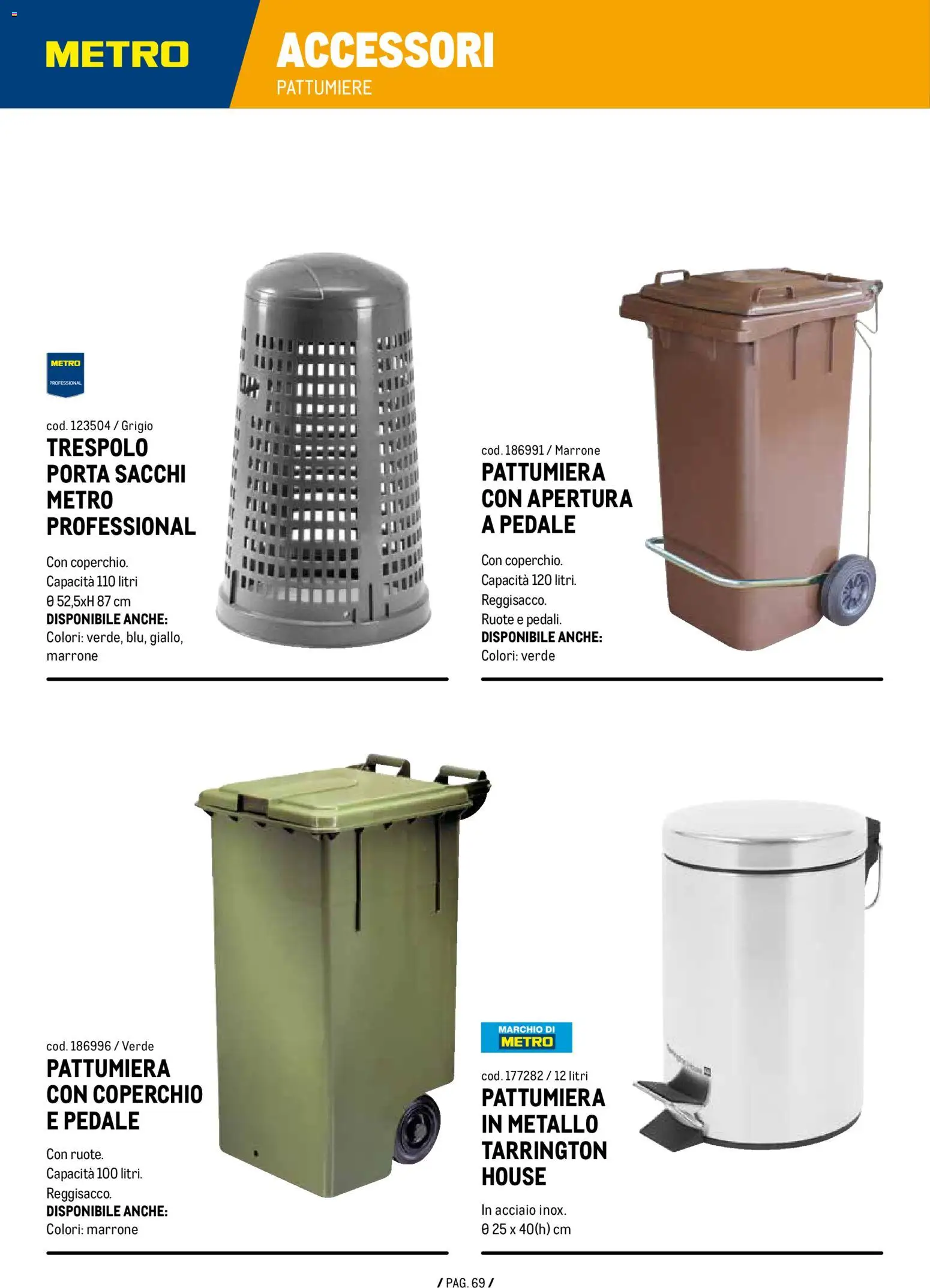 Volantino Metro del 07.01.2026 | Pagina: 69 | Prodotti: Pattumiera