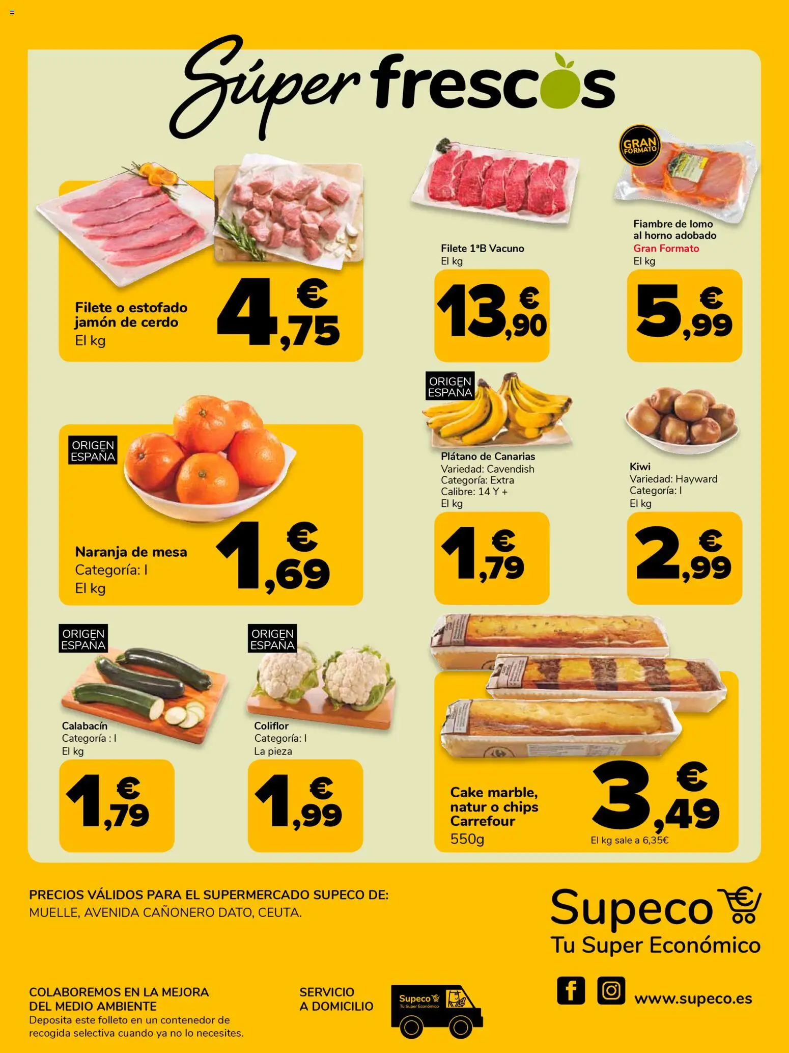 Supeco folleto │ válido desde el 08.01.2026 | Página: 8 | Productos: Jamón, Cerdo, Kiwi, Horno