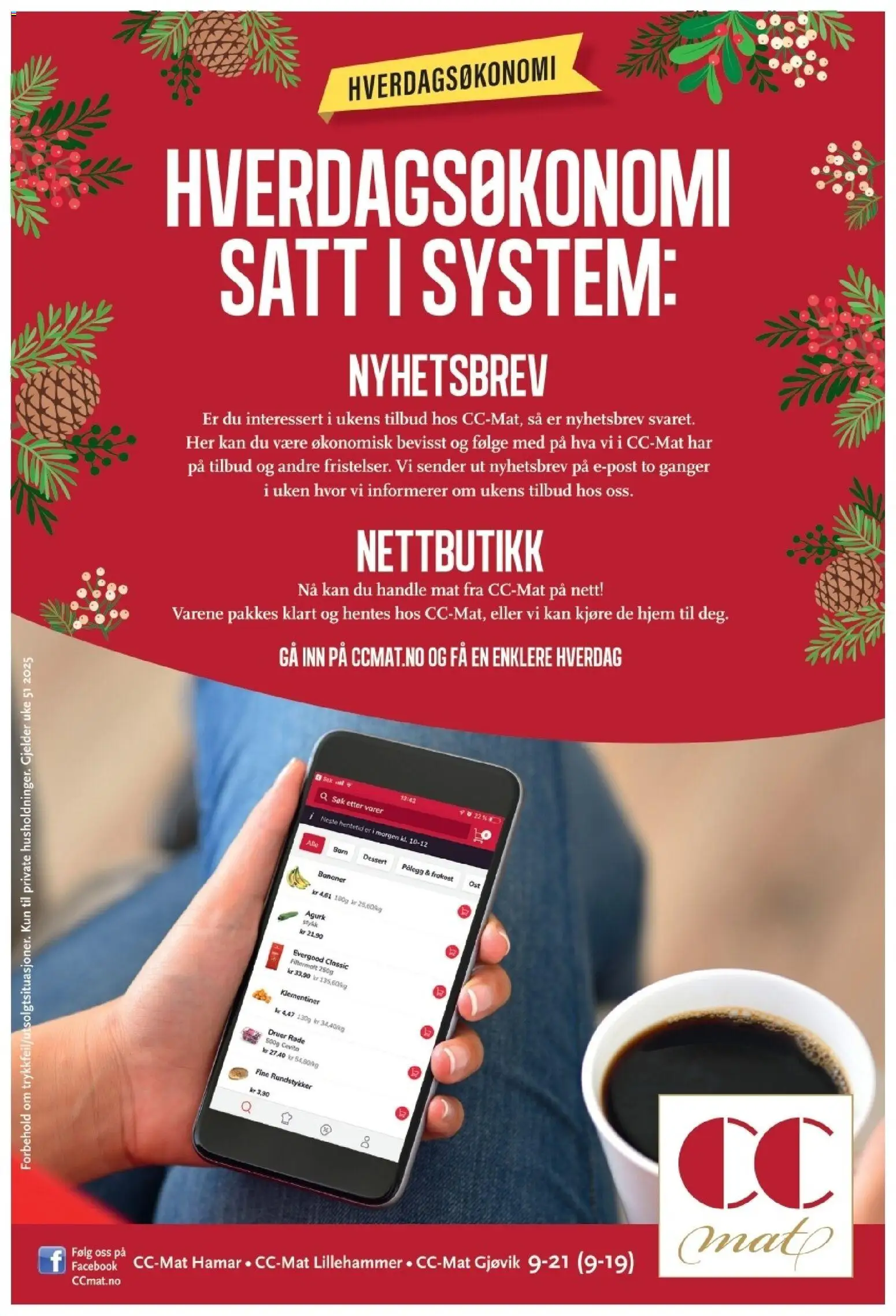 {H1} | Side: 8 | Produkter: Rundstykker, Agurk, Druer, Tape